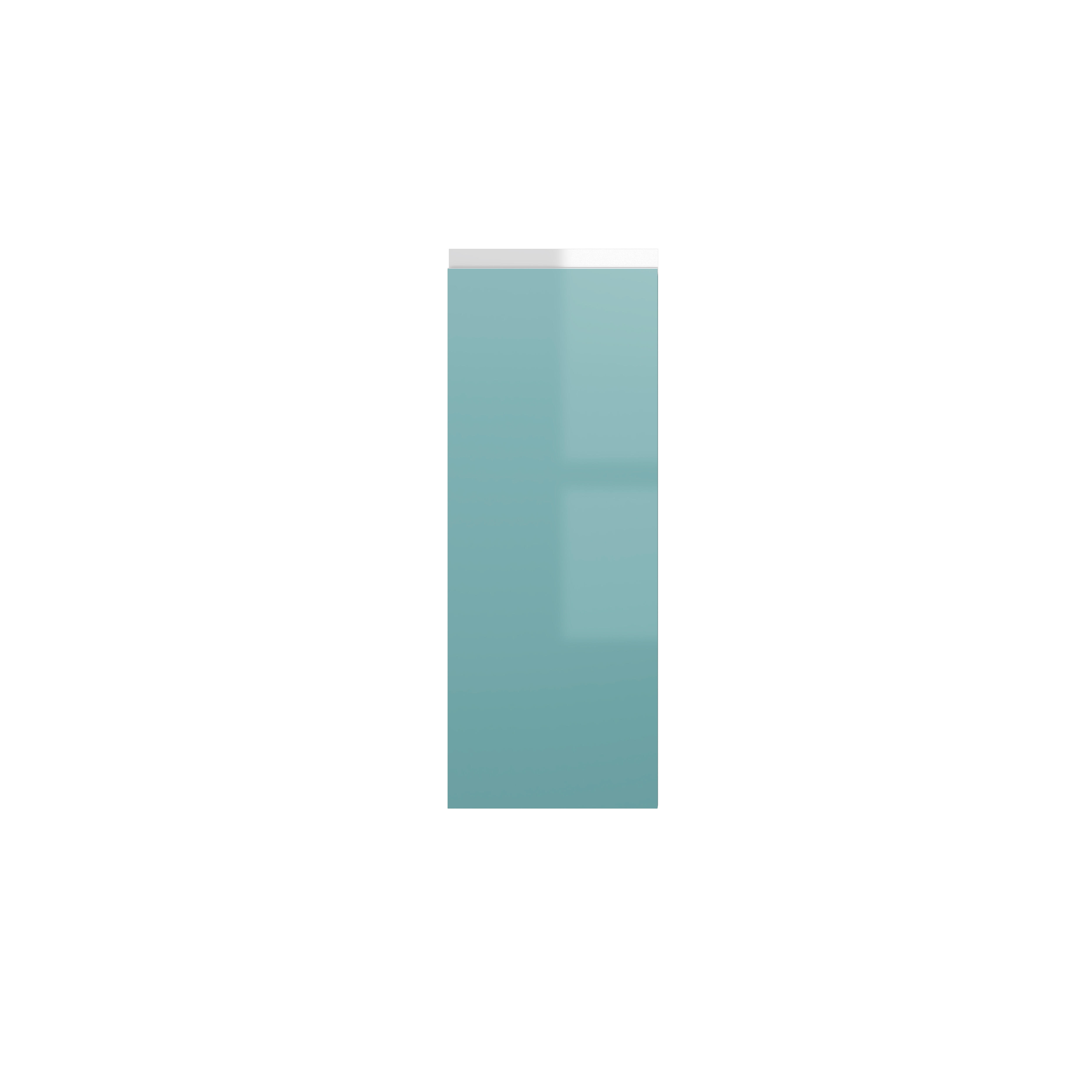 PUERTA PARA MUEBLE DE COCINA ALICANTE AGUAMARINA BRILLO PET IZQUIERDA 80X30CM - 2