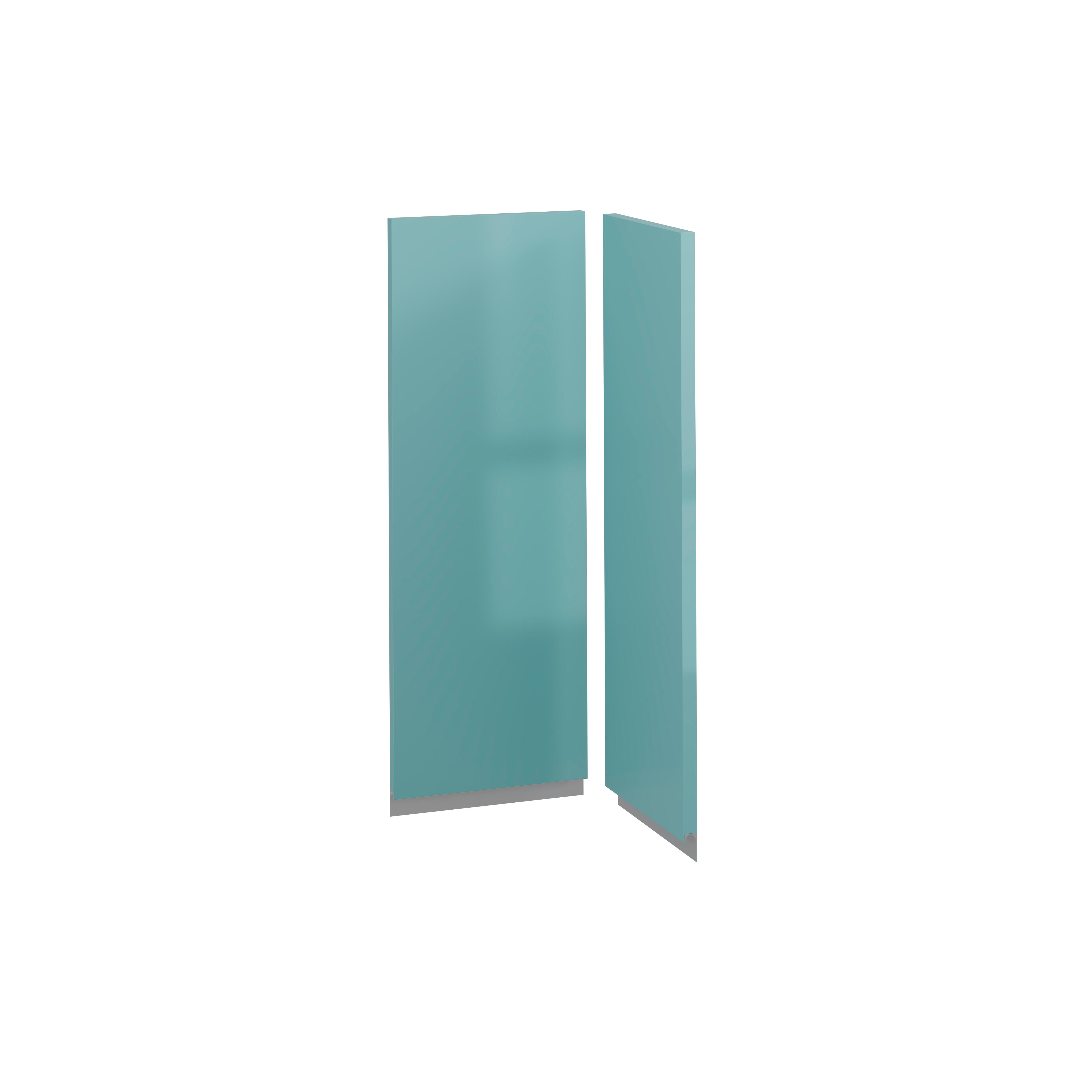 PUERTA PARA MUEBLE DE COCINA ALICANTE AGUAMARINA BRILLO PET 80X30/80X28CM - 2
