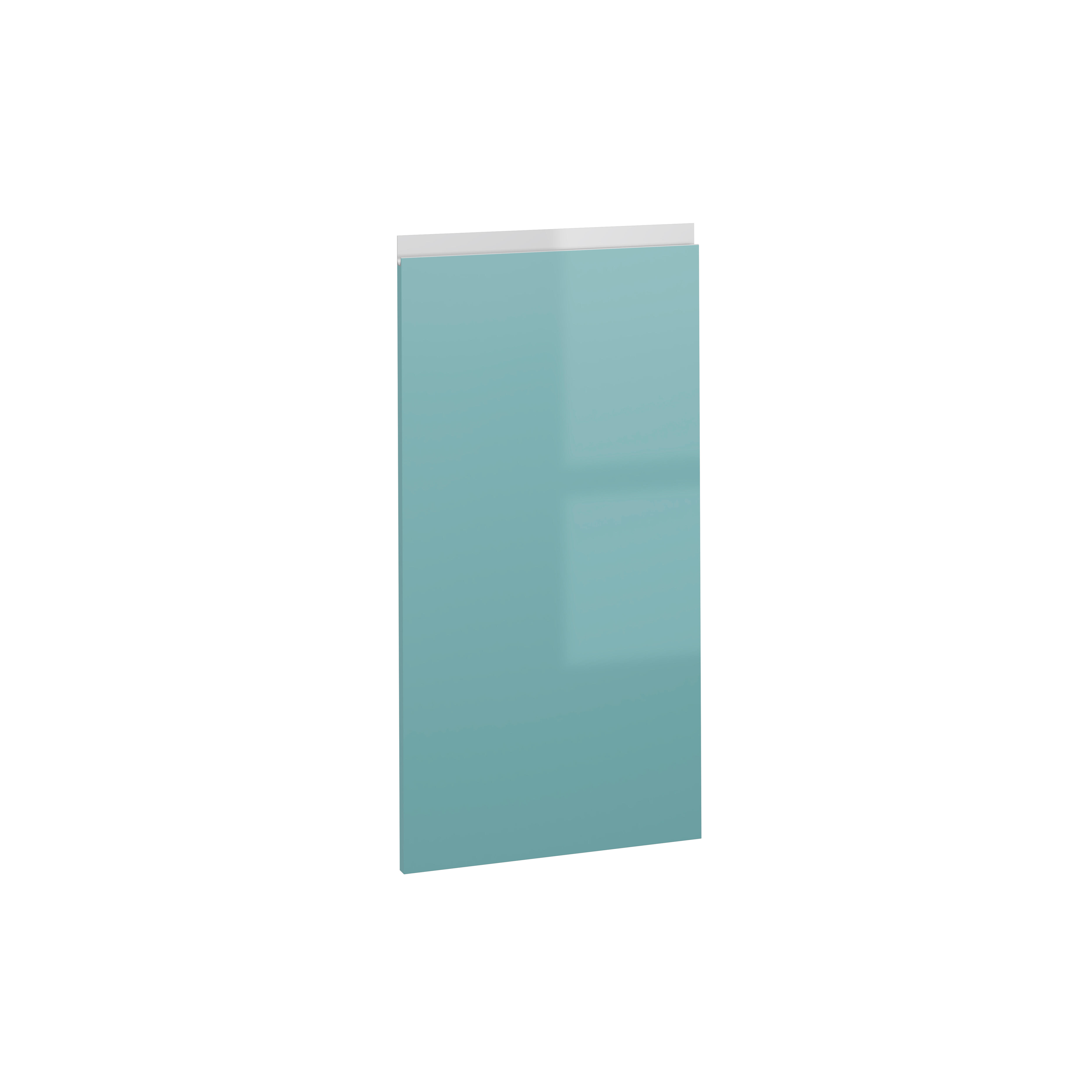 PUERTA PARA MUEBLE DE COCINA ALICANTE AGUAMARINA BRILLO PET DERECHA 80X40CM - 11