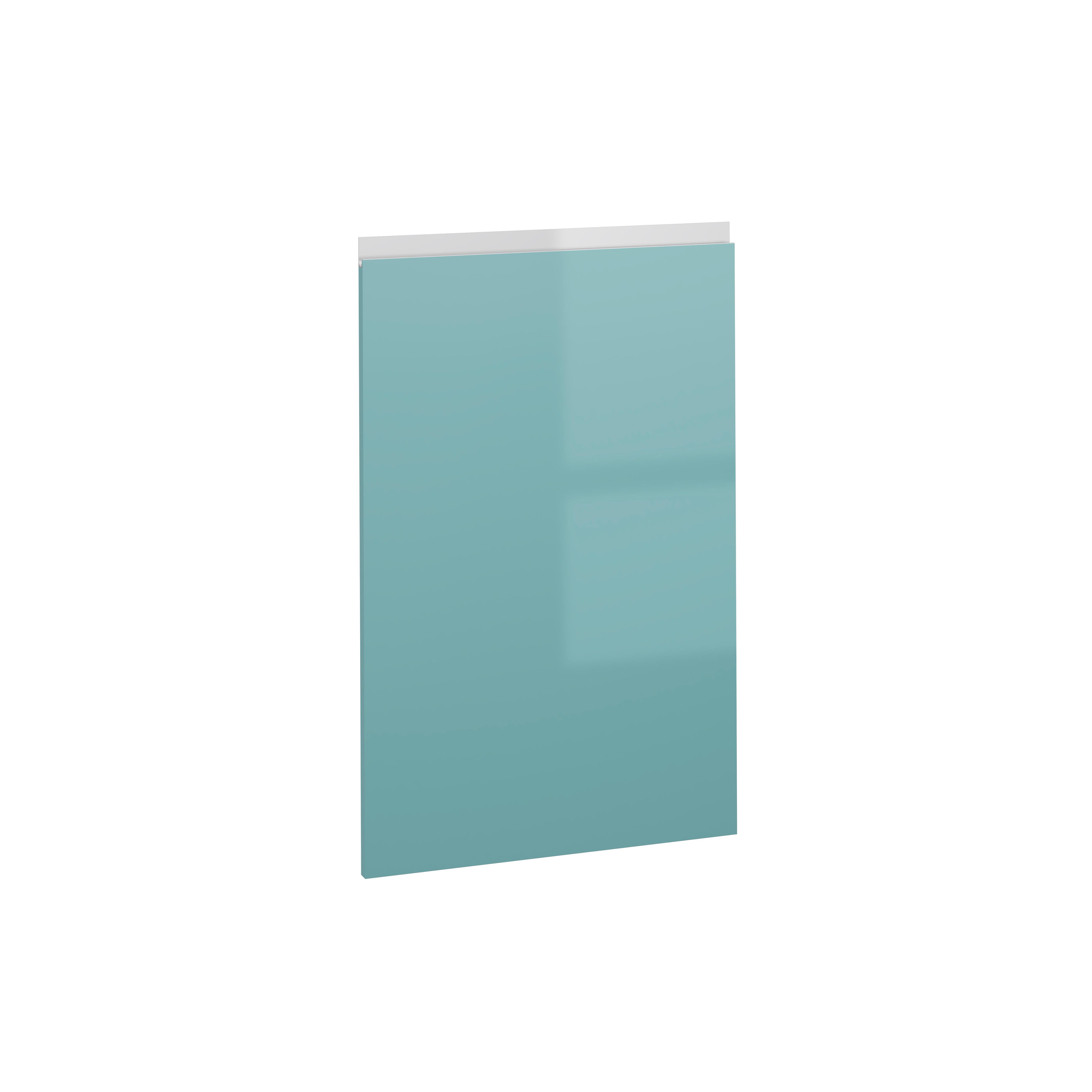 PUERTA PARA MUEBLE DE COCINA ALICANTE AGUAMARINA BRILLO PET DERECHA 80X50CM - 11