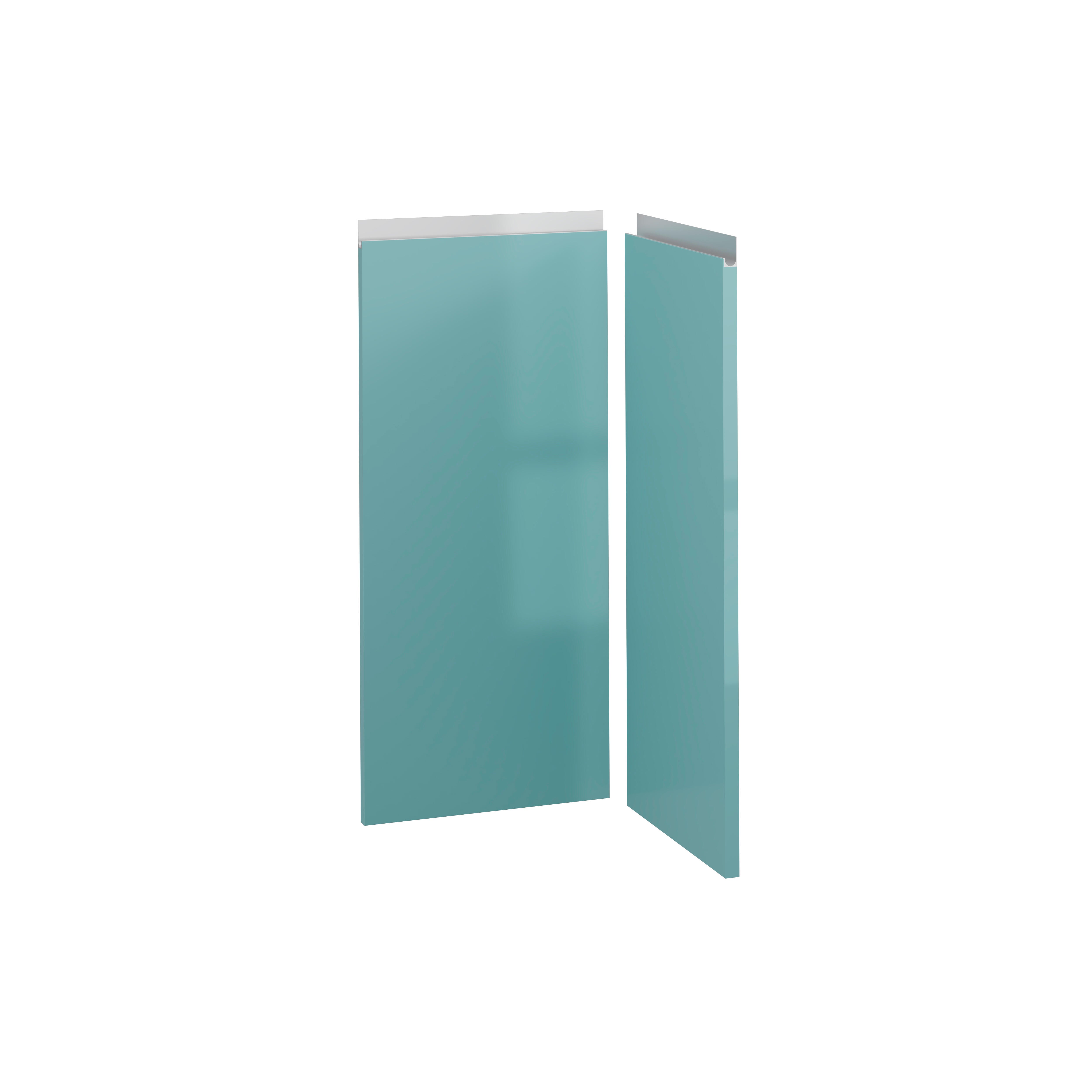 PUERTA PARA MUEBLE DE COCINA ALICANTE AGUAMARINA BRILLO PET 80X37/80X35CM - 11