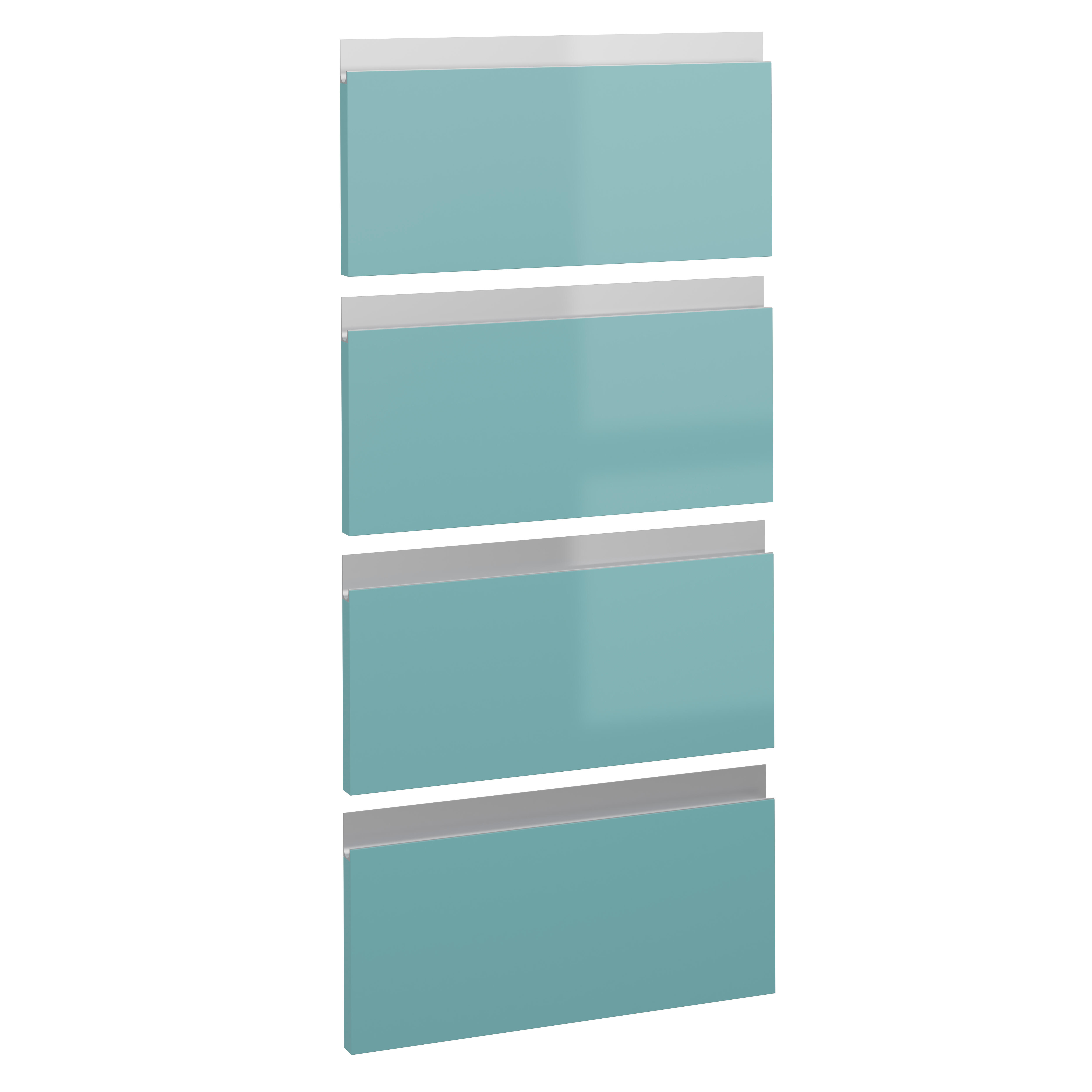 FRENTE CAJÓN PARA MUEBLE DE COCINA ALICANTE AGUAMARINA BRILLO PET 20X40CM - 11
