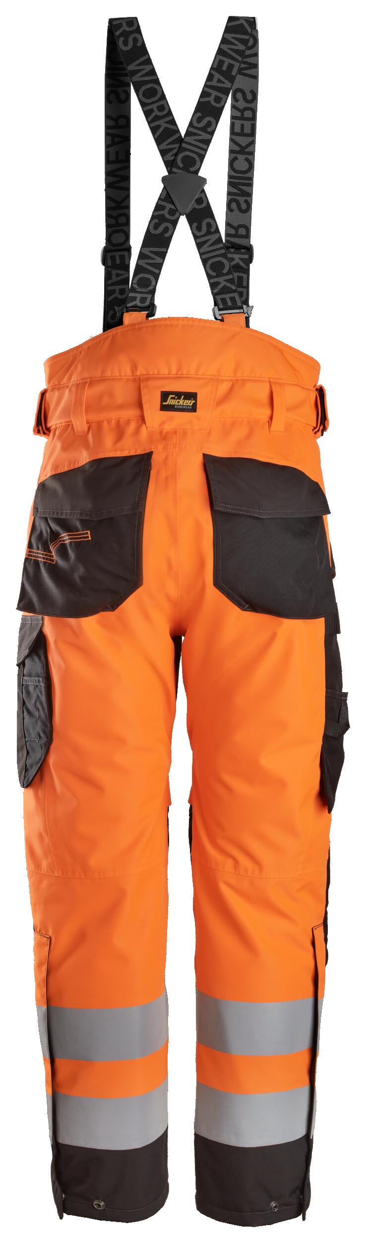 Pantalón trabajo unisex snickers highvis - naranja - talla 42 estándar