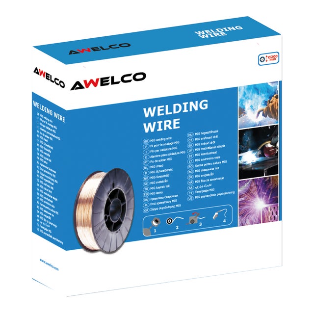 Bobina di filo per saldatura AWELCO 4500 g, Ø 0.9 mm