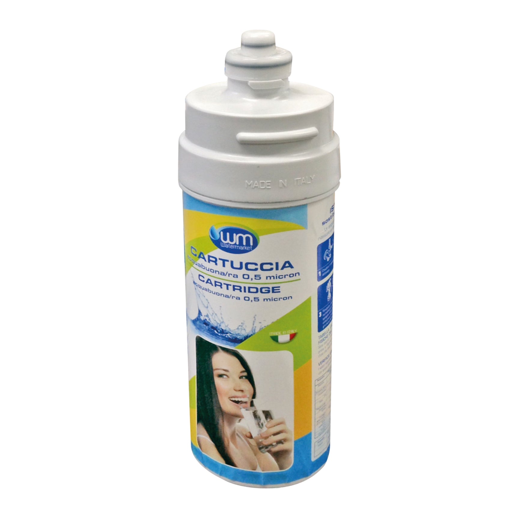 ALFA1 Mensa Filtro Acqua Militare OD + Cartuccia M01 – Borraccia 1QT Con Filtro USA