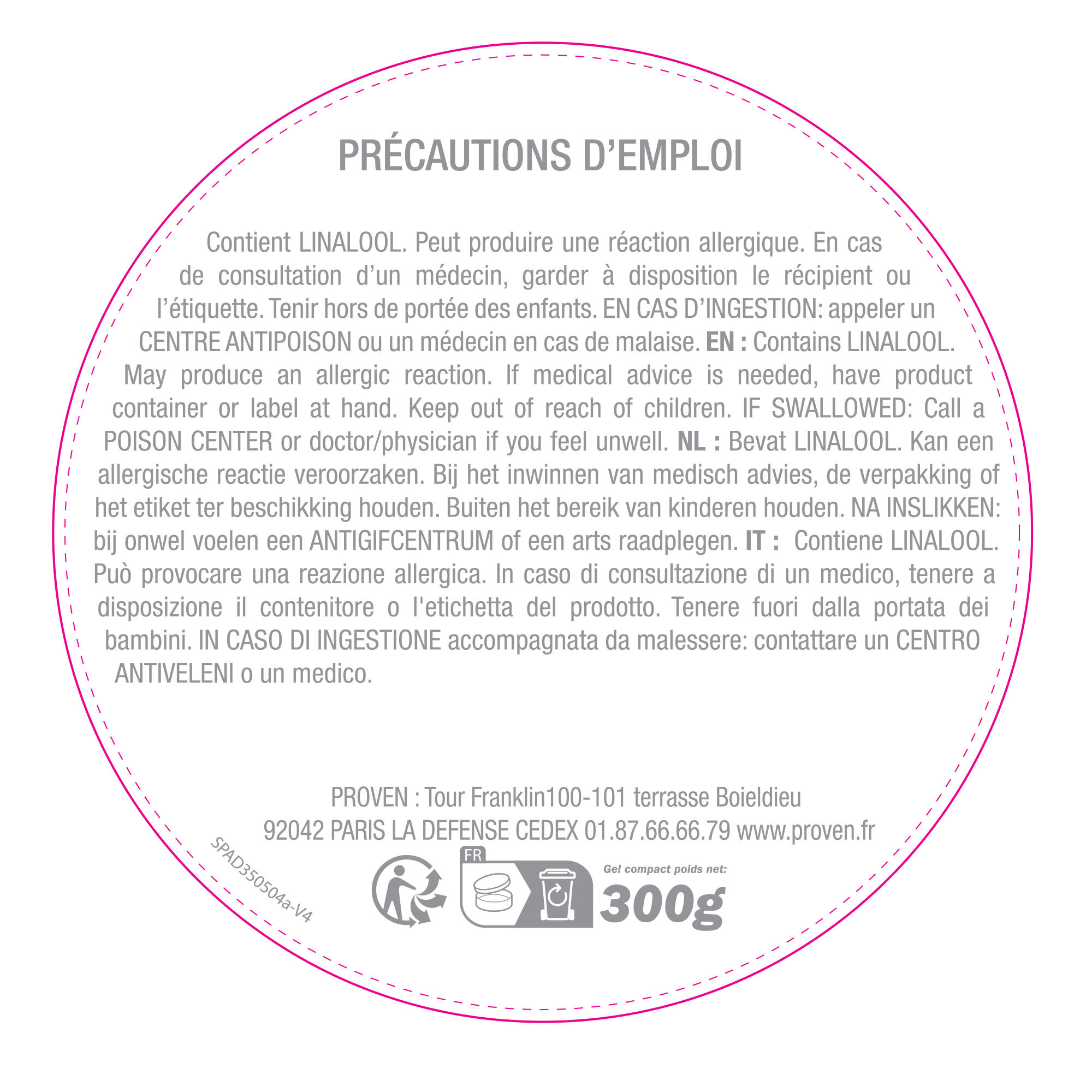 Destructeur d'odeur gel BOLDAIR fleur d'oranger 300g - 6