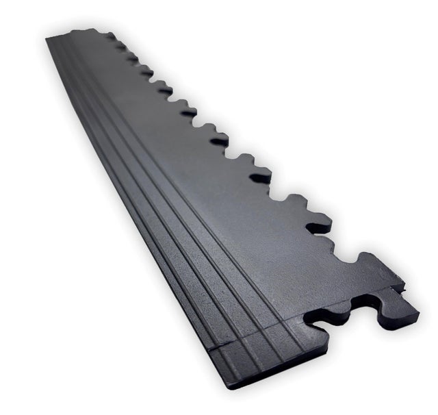 Pack de 4 Rampas de acesso para pavimento vinílico de PVC clips Carfloor R-Tile 7 mm cinza escuro