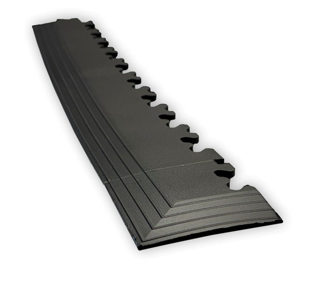 Pack de 4 Rampas de acesso para pavimento vinílico de PVC clips Carfloor R-Tile 5 mm preto