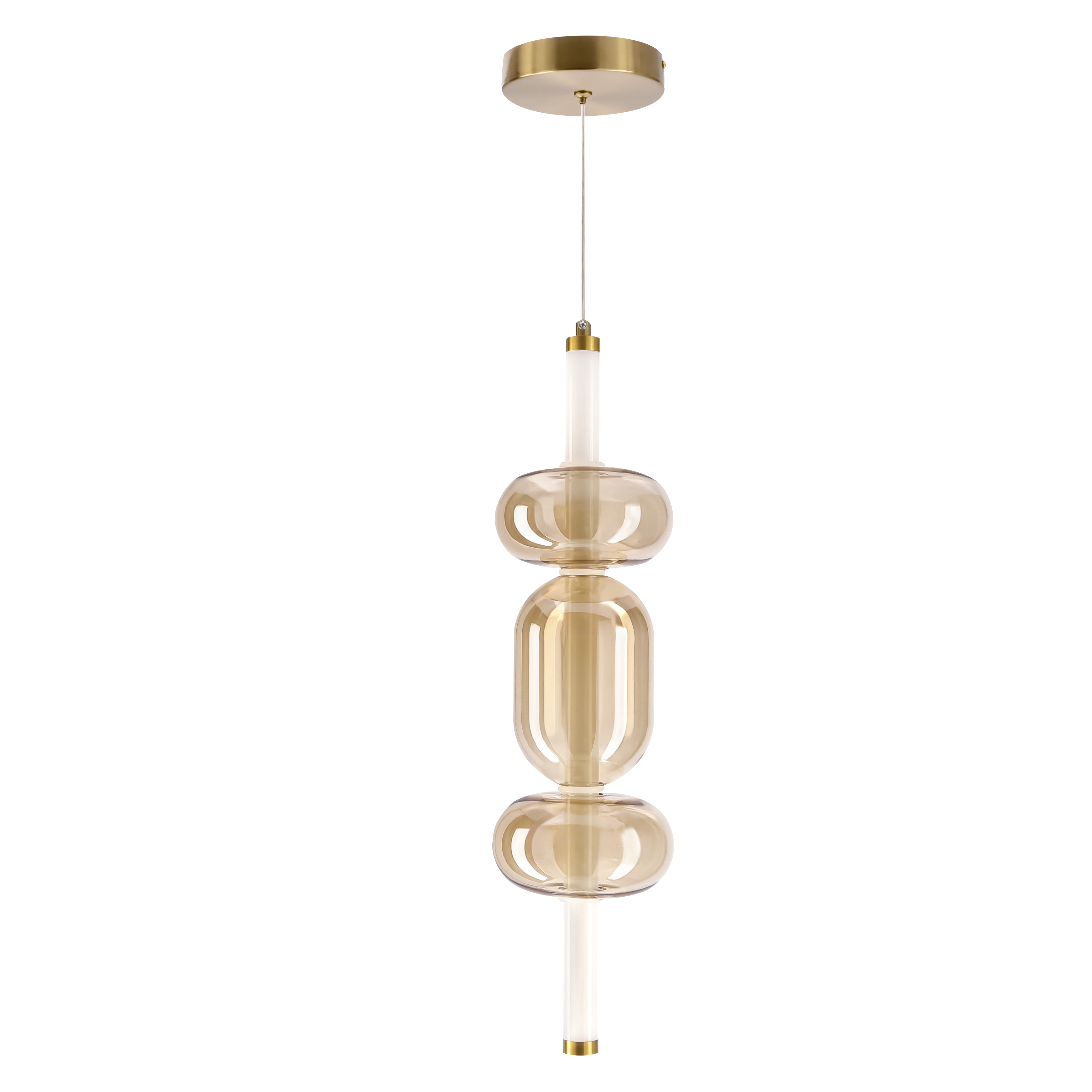 Lampa wisząca Kelly LED 660 lm 8W barwa ciepła bursztynowa Candellux