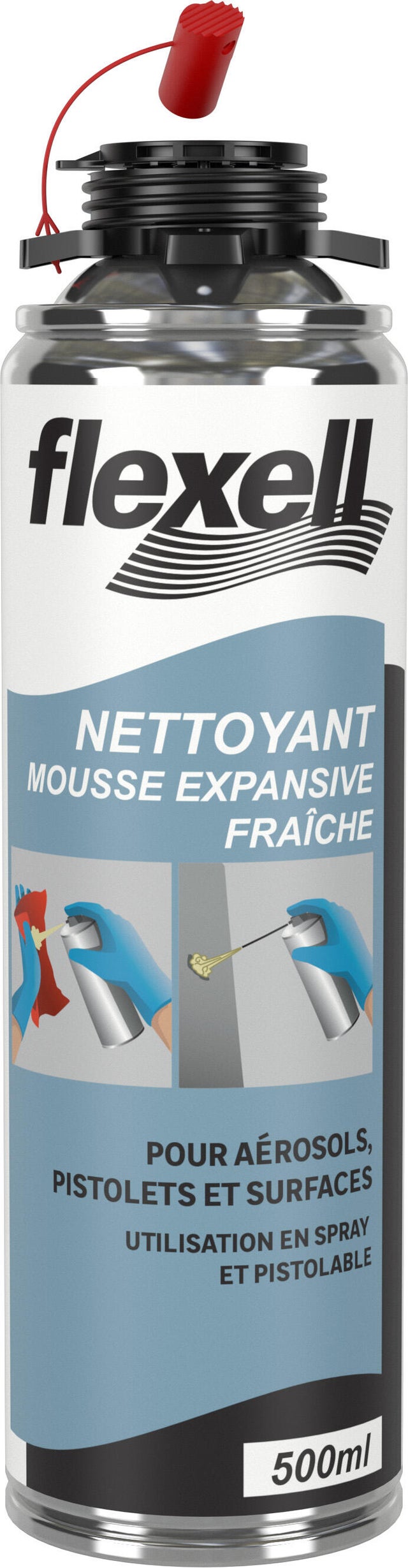 Nettoyant pour mousse polyuréthane expansive 500 ml - FLEXELL