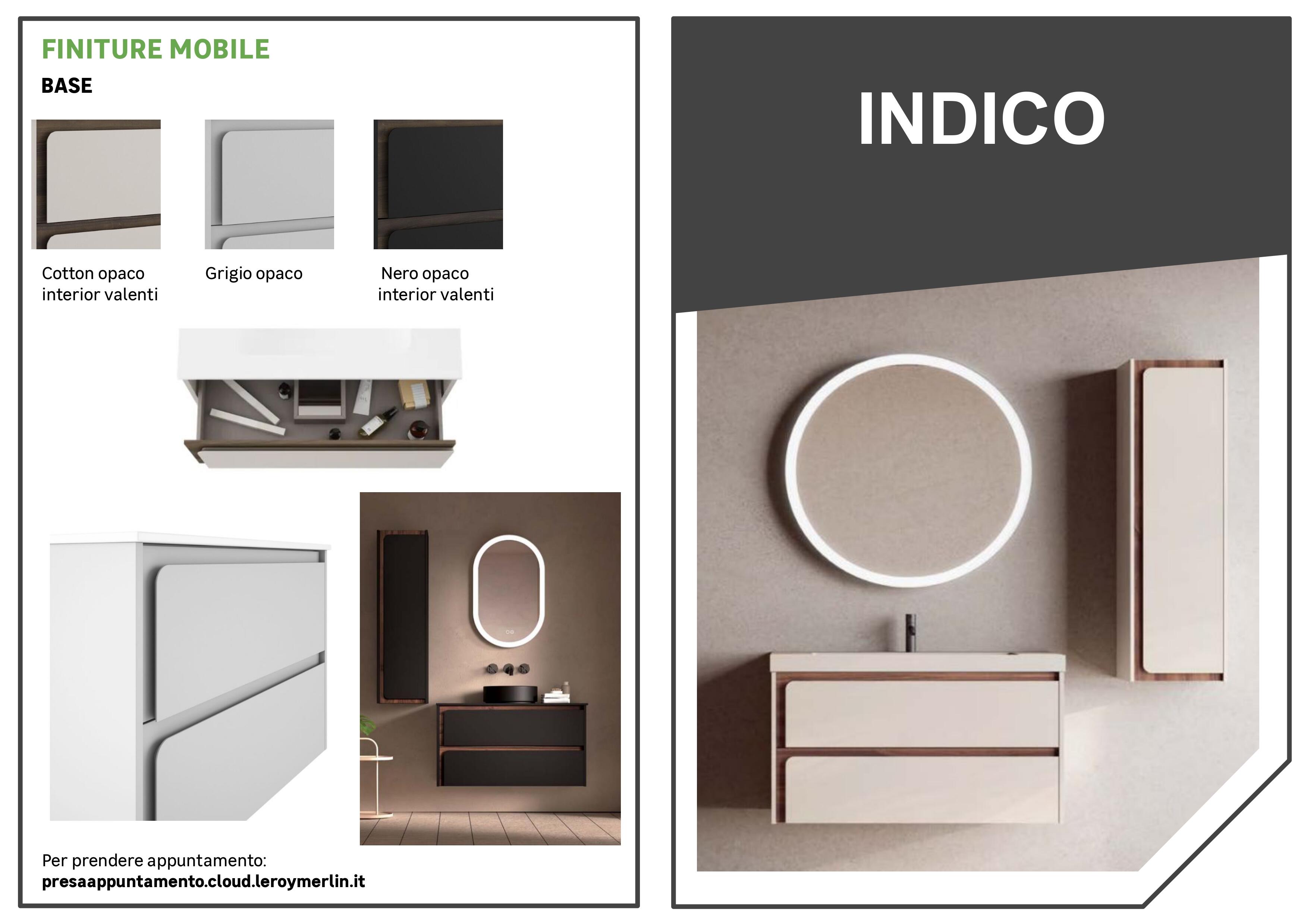 Lavabo a incasso rettangolare vasca centrale Nantes L 101 x H 6 x P 46 cm in resina nero satinato - 6