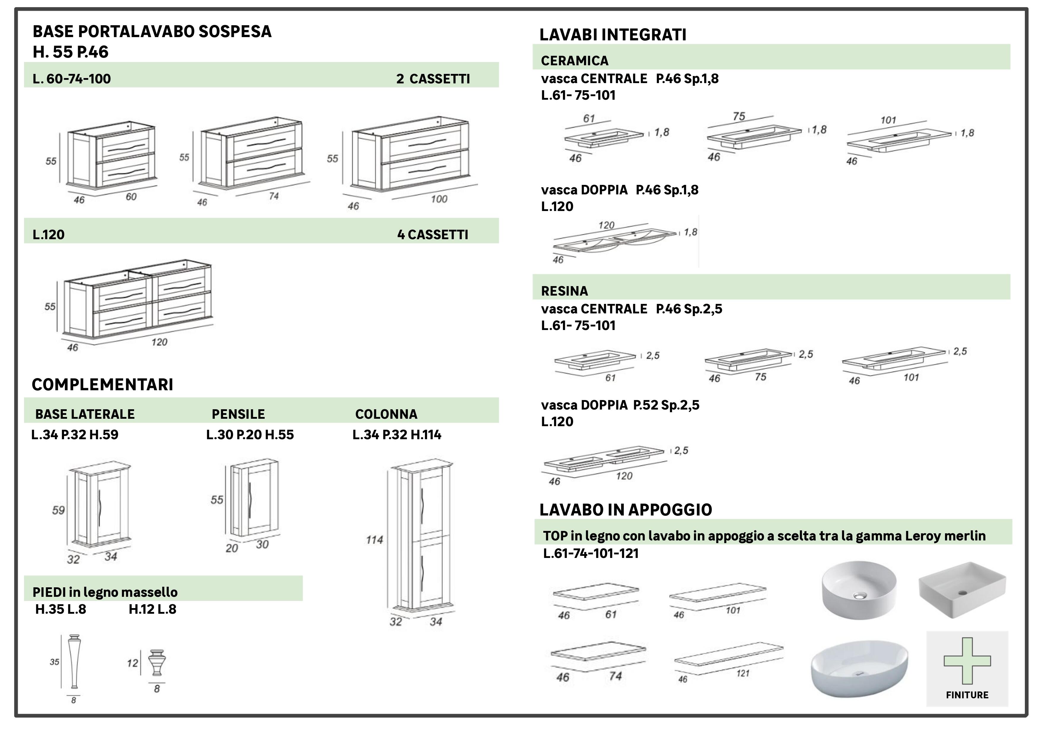 Pensile bagno Tiffany blu petrolio in mdf BADEN HAUS, 1 anta apertura da sinistra P 20 x L 30 x H 55 cm - 7