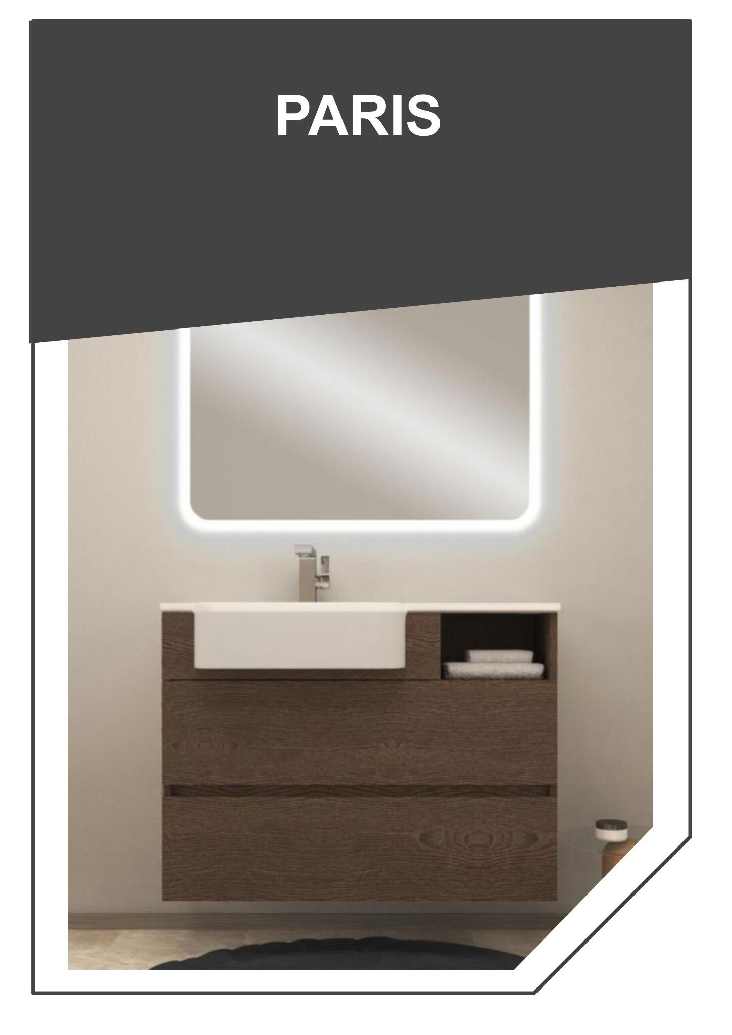 Lavabo d'appoggio rettangolare Florida L 70.5 x H 1.8 x P 42 cm in resina bianco - 4