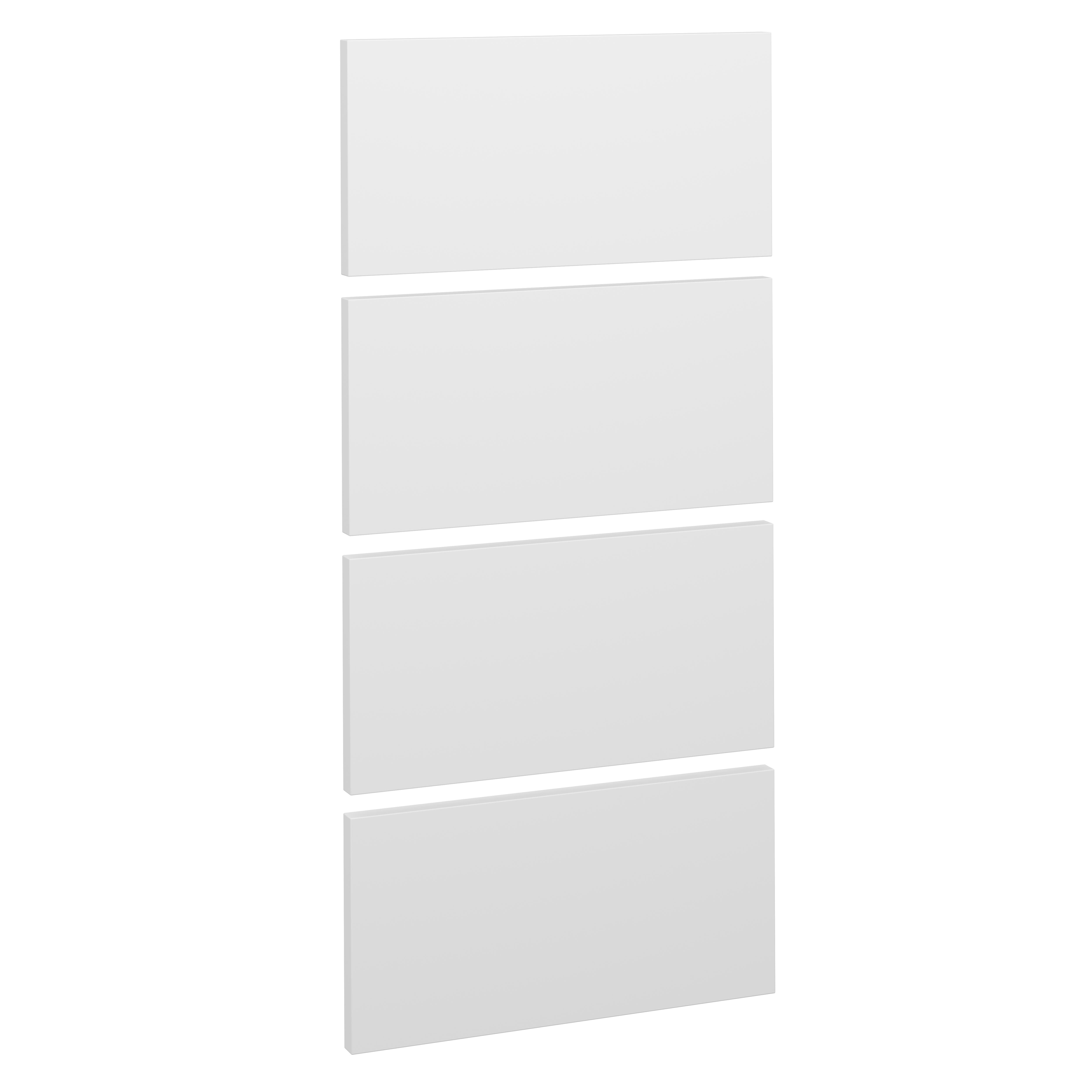KIT 4 FRENTES DE CAJÓN PARA MUEBLE DE COCINA LANZAROTE BLANCO MATE PET 20X40CM - 2
