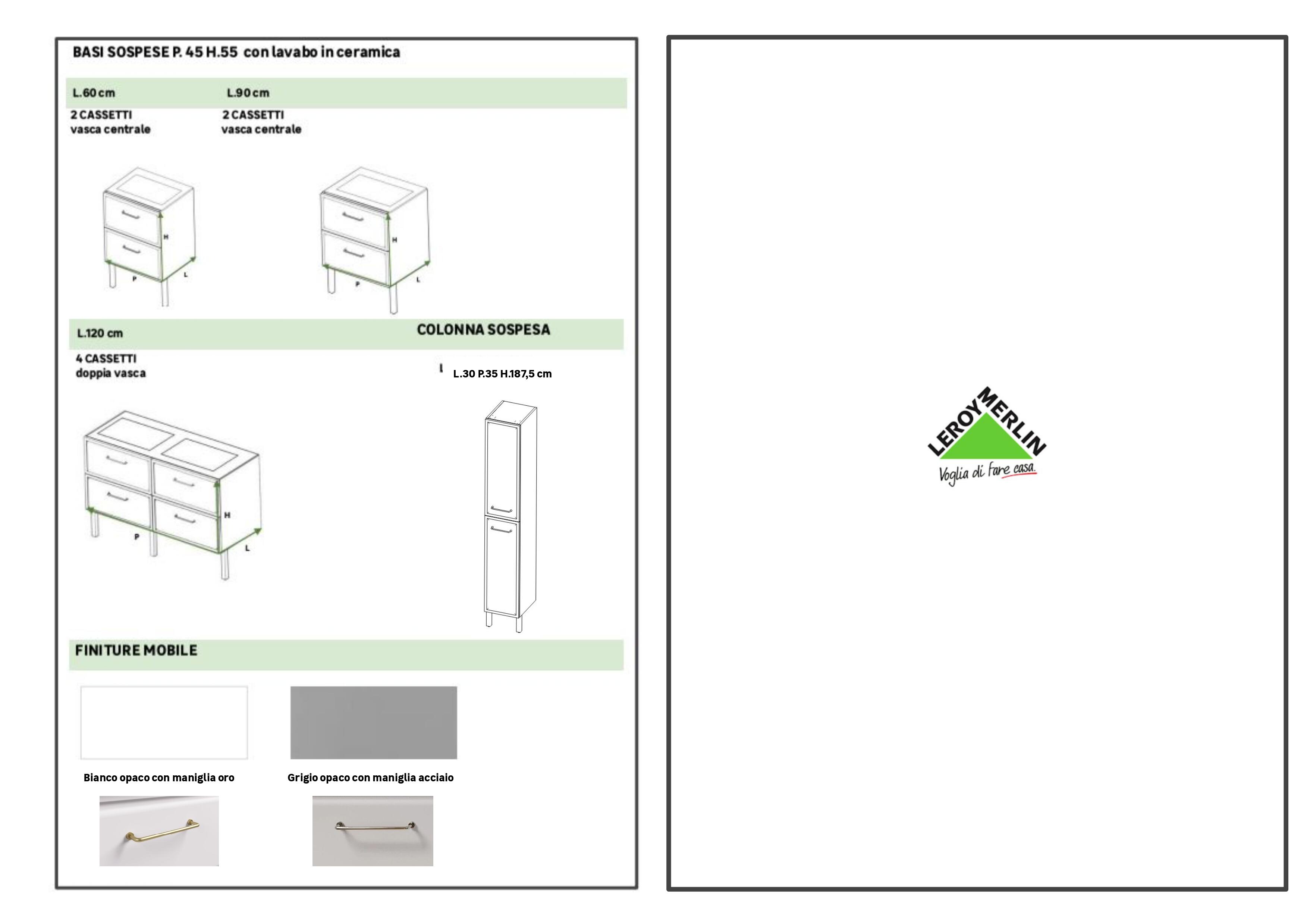 Specchio rettangolare bianco 90 x 70 cm - 13
