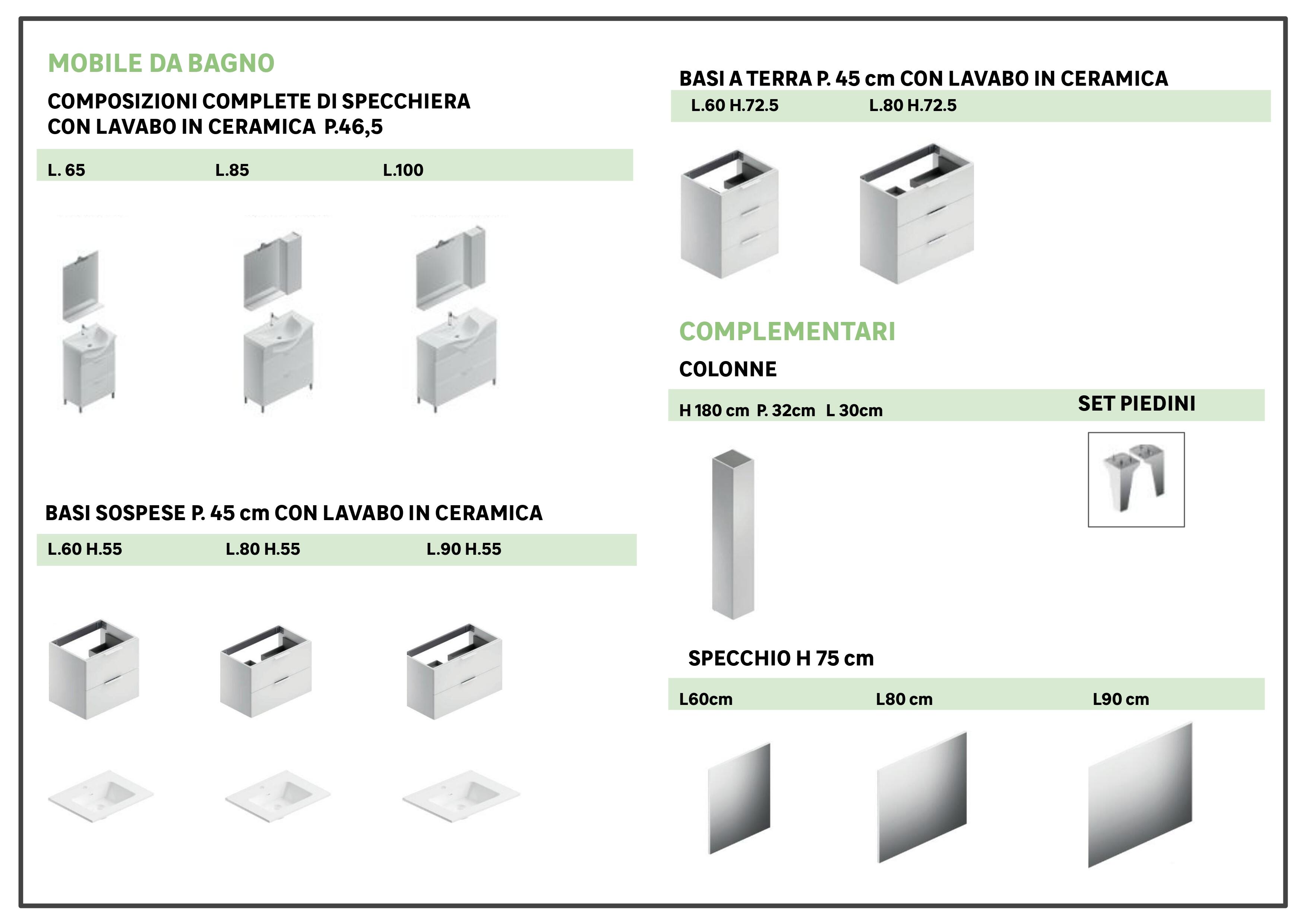 Pensile bagno Jnka legno larice bianco in truciolare SENSEA, 2 ante apertura da destra e sinistra P 20 x L 70 x H 75 cm - 7