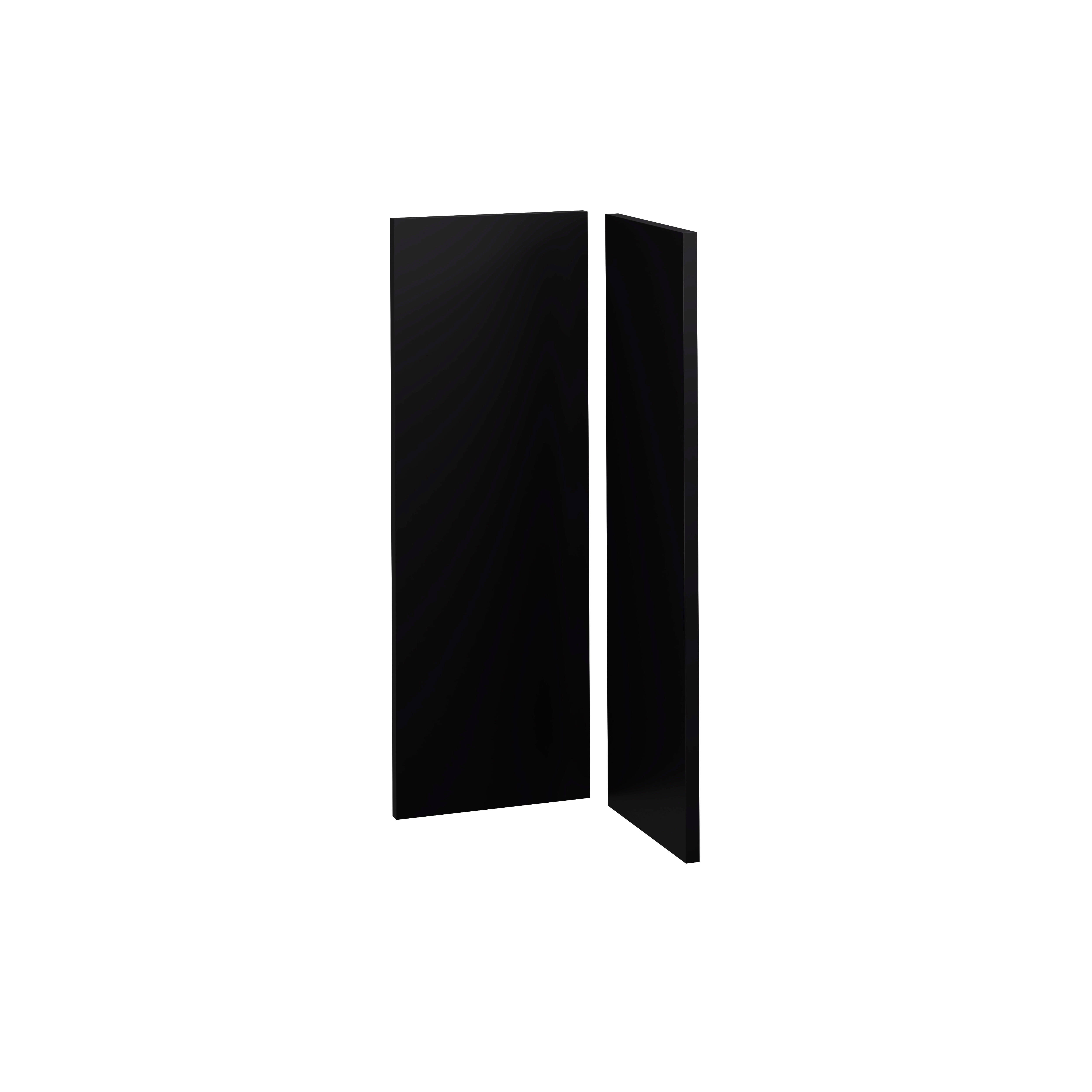 KIT 2 PUERTAS PARA MUEBLE DE COCINA SEGOVIA NEGRO MATE PET 80X30/80X28CM - 3