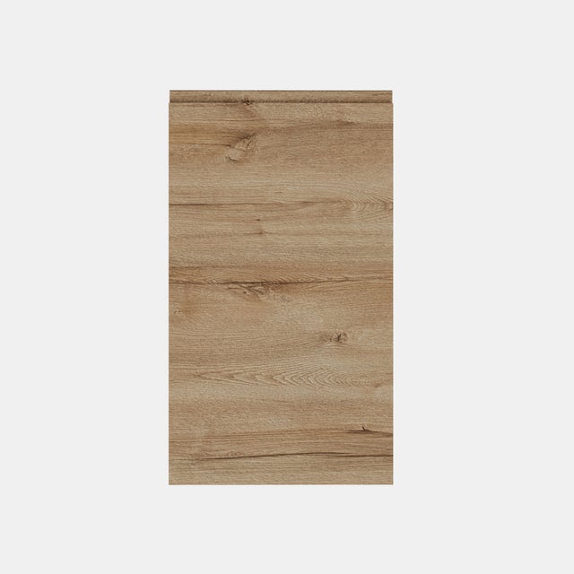 PUERTA PARA MUEBLE DE COCINA LUGO MADERA ROBLE CLARO AGLOMERADO IZQUIERDA 80X40CM