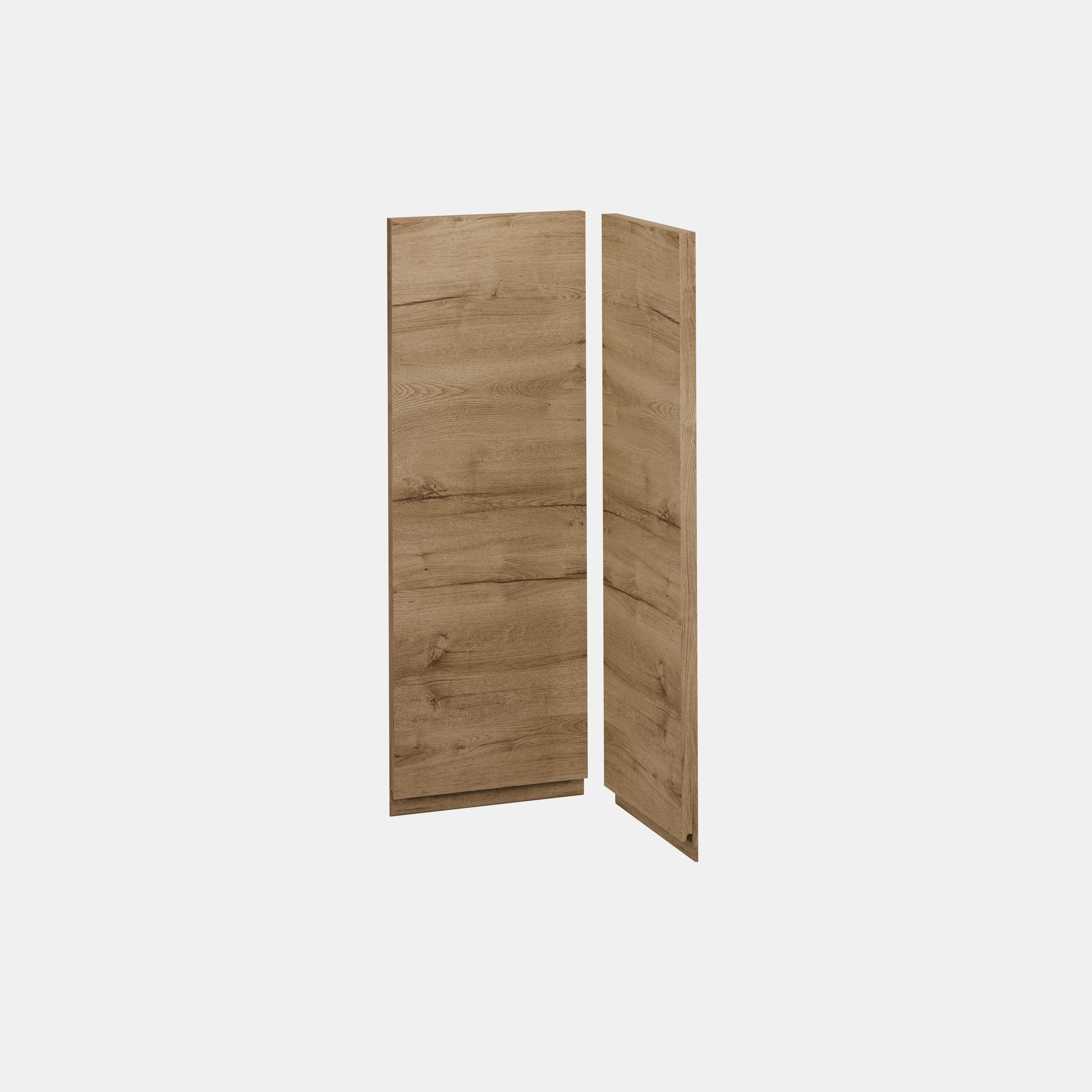 KIT 2 PUERTAS PARA MUEBLE DE COCINA LUGO MADERA ROBLE CLARO AGLOMERADO 80X30/80X28CM - 7