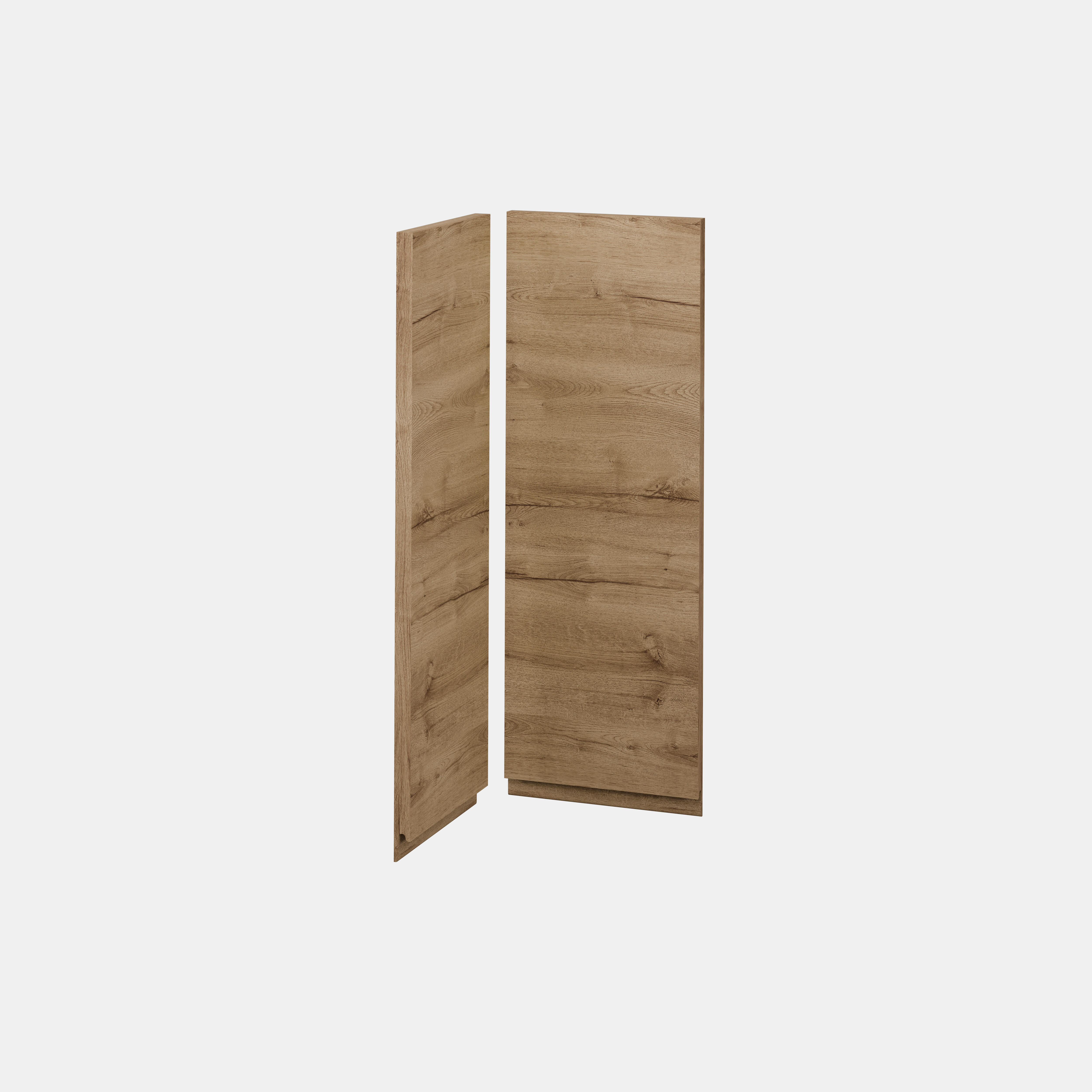 KIT 2 PUERTAS PARA MUEBLE DE COCINA LUGO MADERA ROBLE CLARO AGLOMERADO 80X37/80X35CM - 9