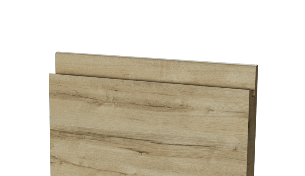 PUERTA PARA MUEBLE DE COCINA LUGO MADERA ROBLE CLARO AGLOMERADO IZQUIERDA 80X15CM - 6