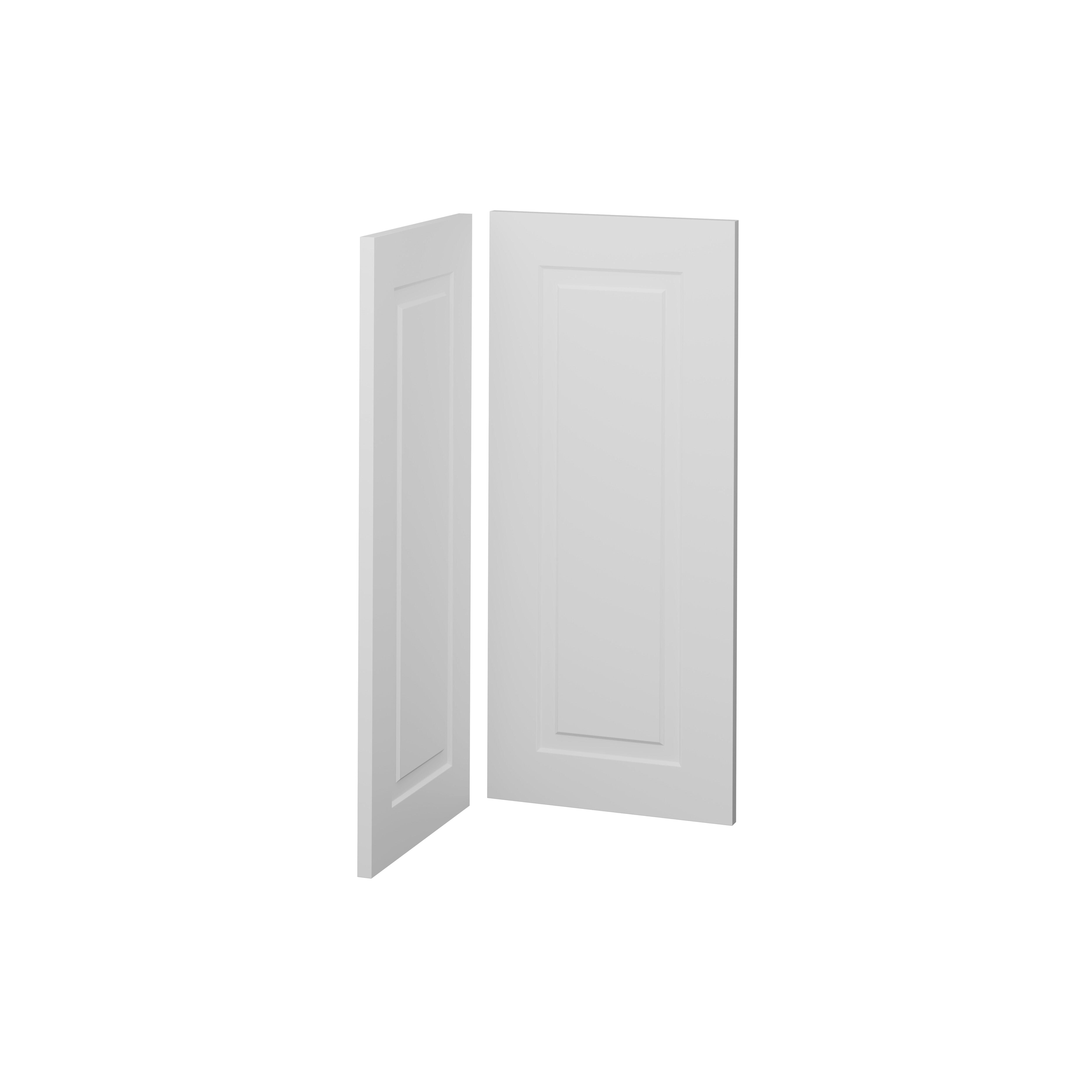 KIT 2 PUERTAS PARA MUEBLE DE COCINA MURCIA BLANCO MATE MDF 80X37/80X35CM - 2