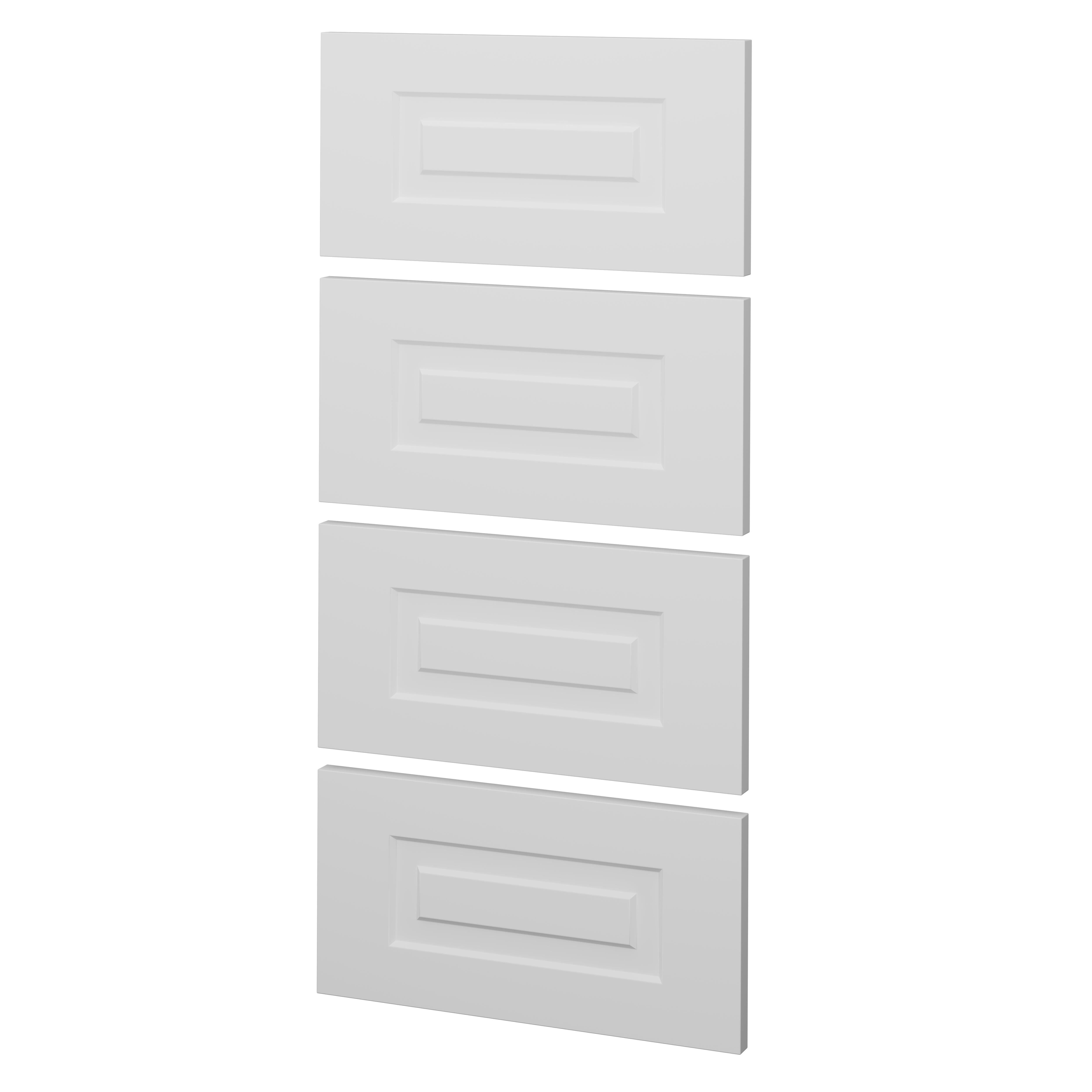KIT 4 FRENTES DE CAJÓN PARA MUEBLE DE COCINA MURCIA BLANCO MATE MDF 20X40CM - 3