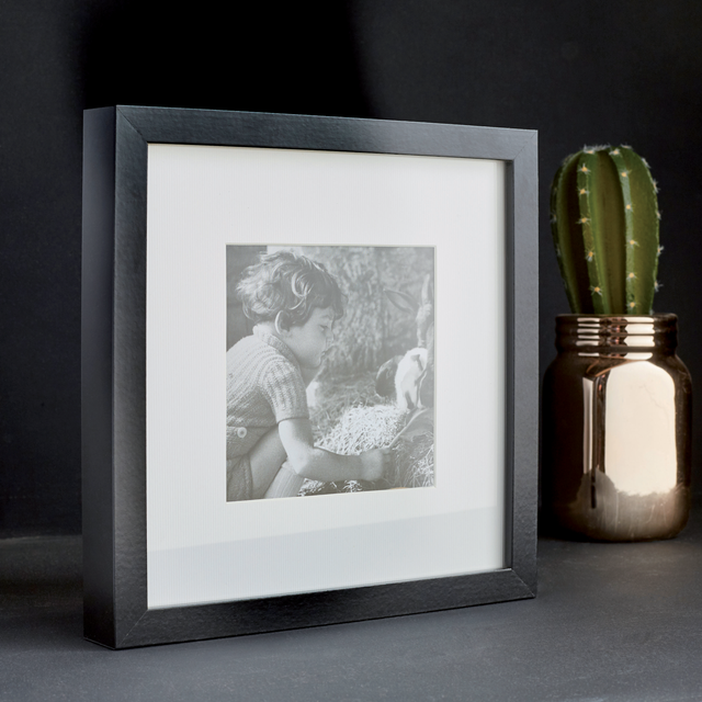 Cadre Milo, 20 x 20 cm noir, INSPIRE