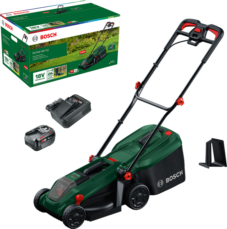 Corta-relva sem fio Universal Rotak 18V 2,5-6,5 cm 1 bateria de 4,0 Ah + carregado Bosch 06008B9P00 - 2