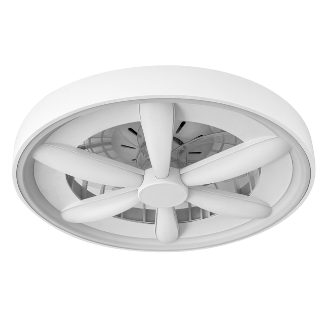 Lampowentylator Malawi z pilotem LED 5300 lm 48W RGB śr. 51 cm biały Goldlux