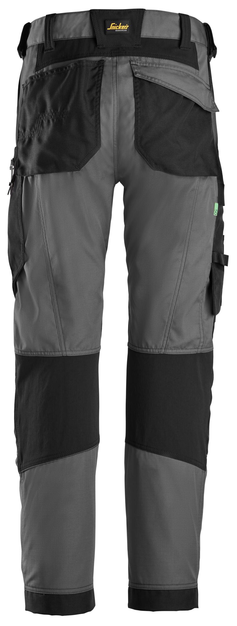 Pantalón trabajo unisex snickers flexiwork gris - talla 56 estándar