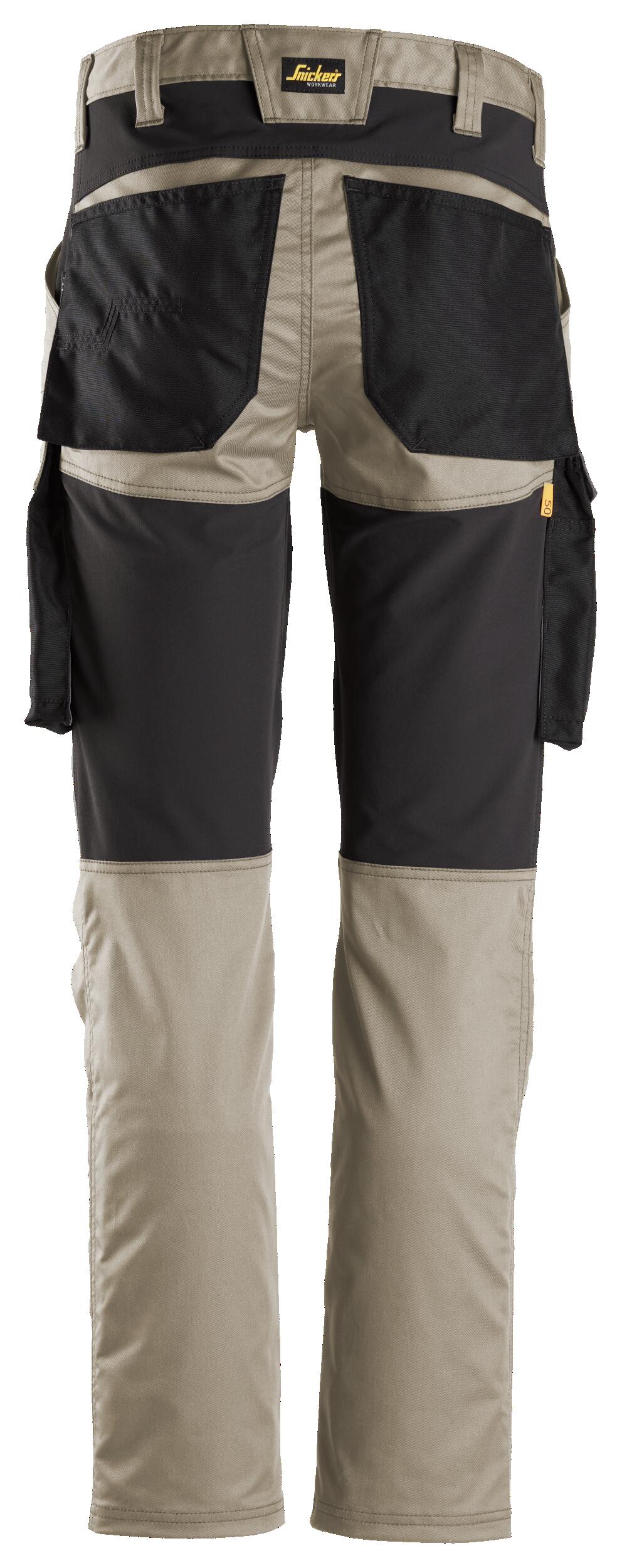 Pantalón trabajo unisex snickers allroundwork - caqui - talla 56 extra larga