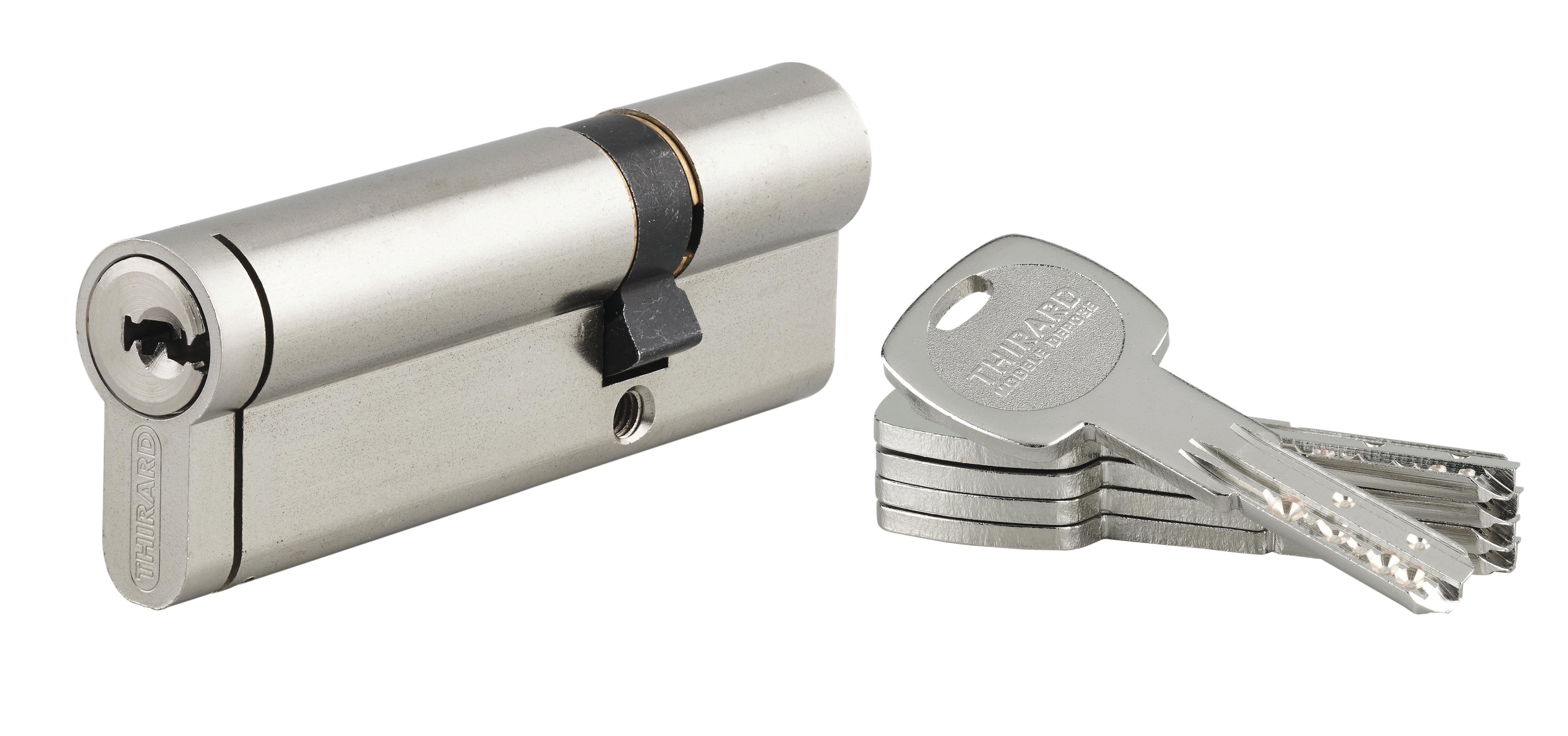 cylindre TRANSIT 2 30X60 nickelé 4 Clefs - 2