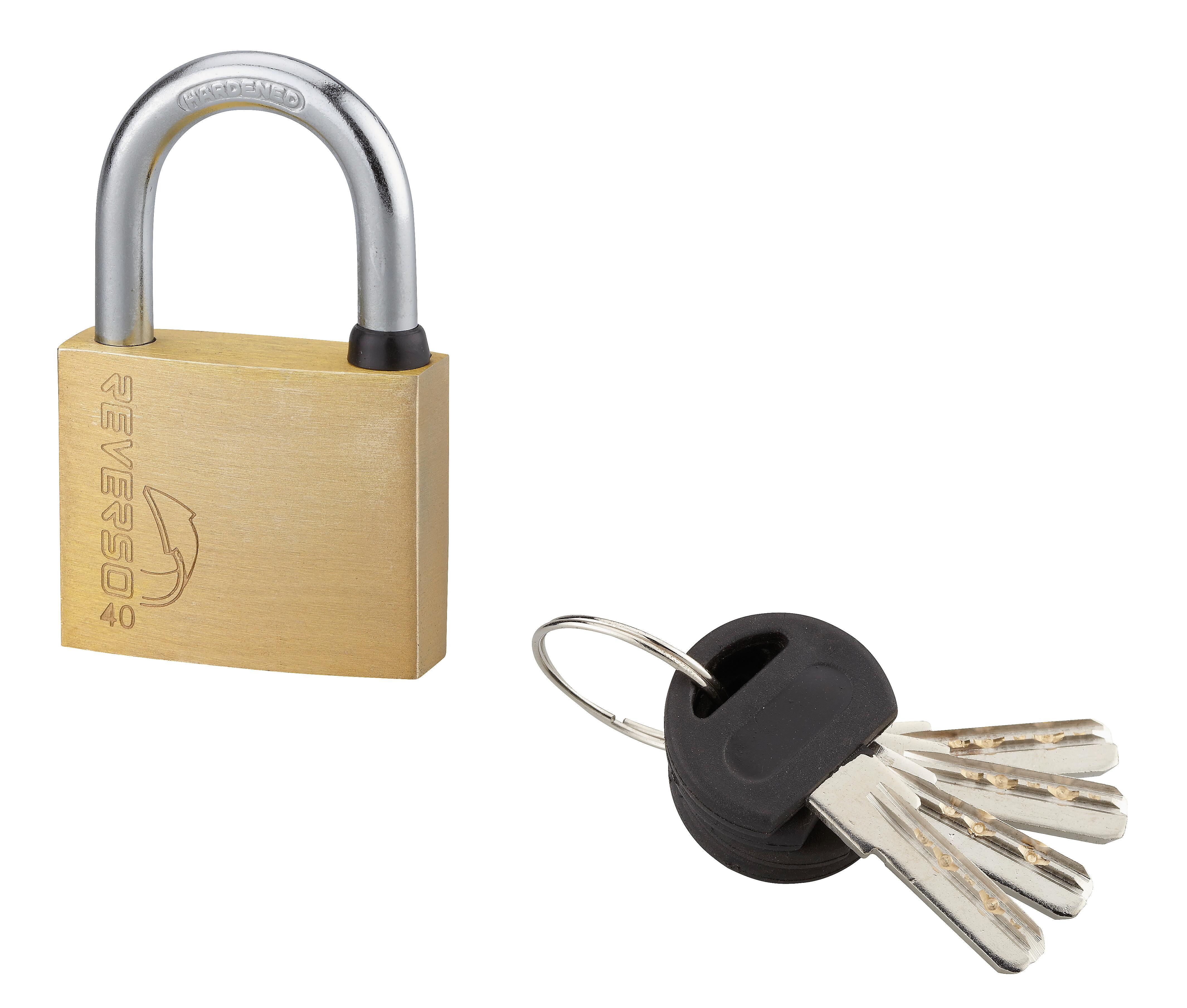 Cadenas à clé corps laiton 40 mm 4 clés - THIRARD Reverso - 2