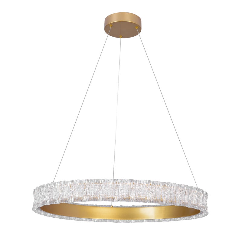 Zdjęcia - Żyrandol / lampa Goldlux Lampa wisząca Mirra LED 5600 lm 48W barwa neutralna złota
