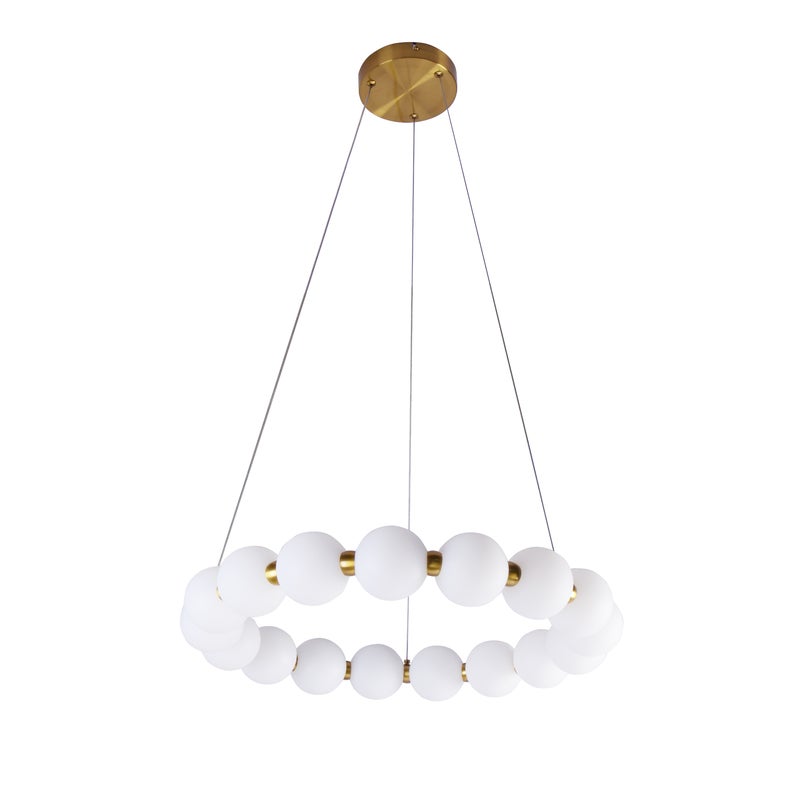 Фото - Люстра / світильник Goldlux Lampa wisząca Perla LED 5200 lm 40W barwa neutralna złota