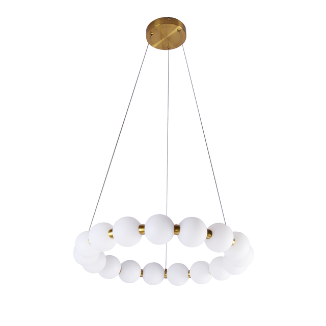 Lampa wisząca Perla LED 5200 lm 40W barwa neutralna złota Goldlux