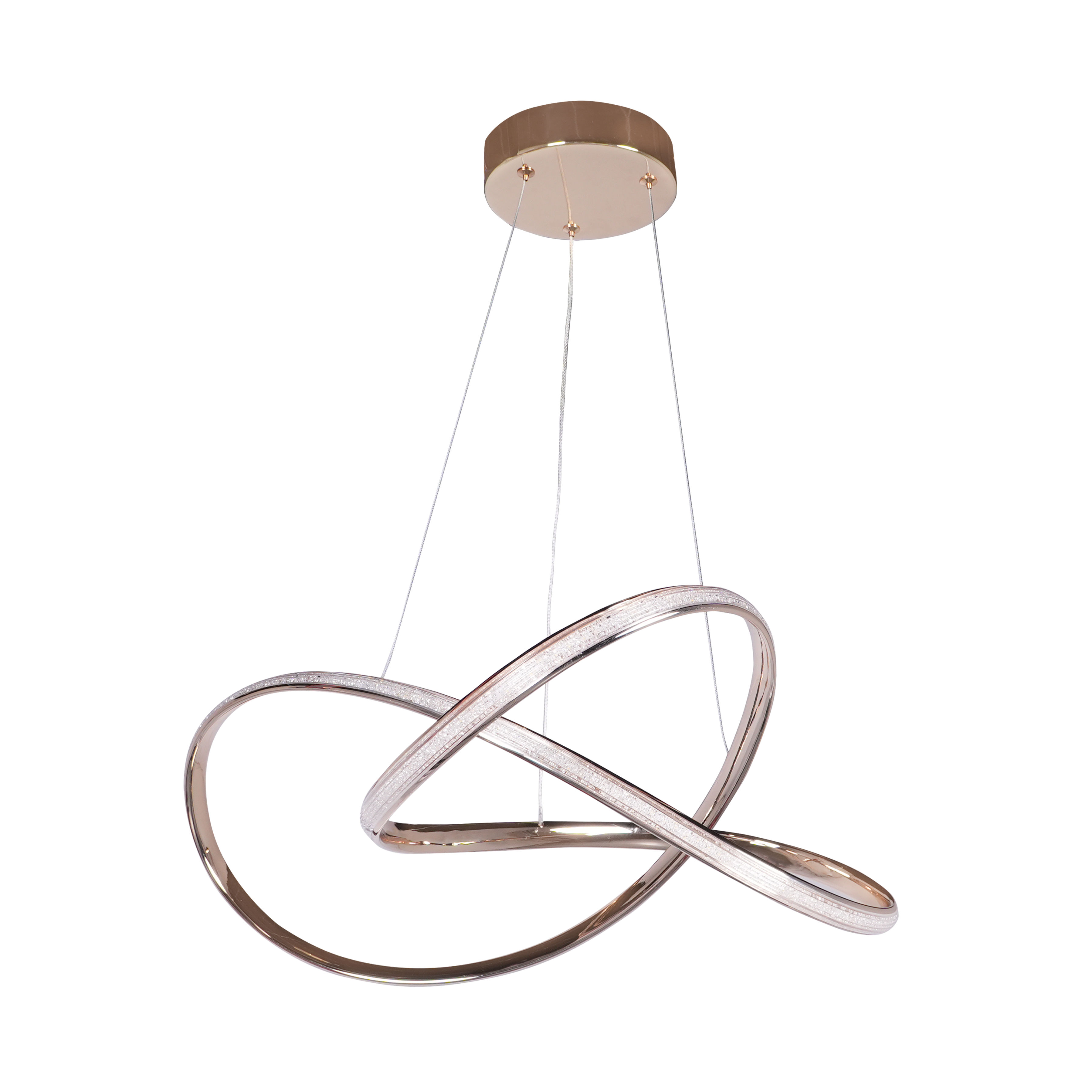Lampa wisząca Shira Twist LED 3800 lm 33W barwa neutralna złota Goldlux