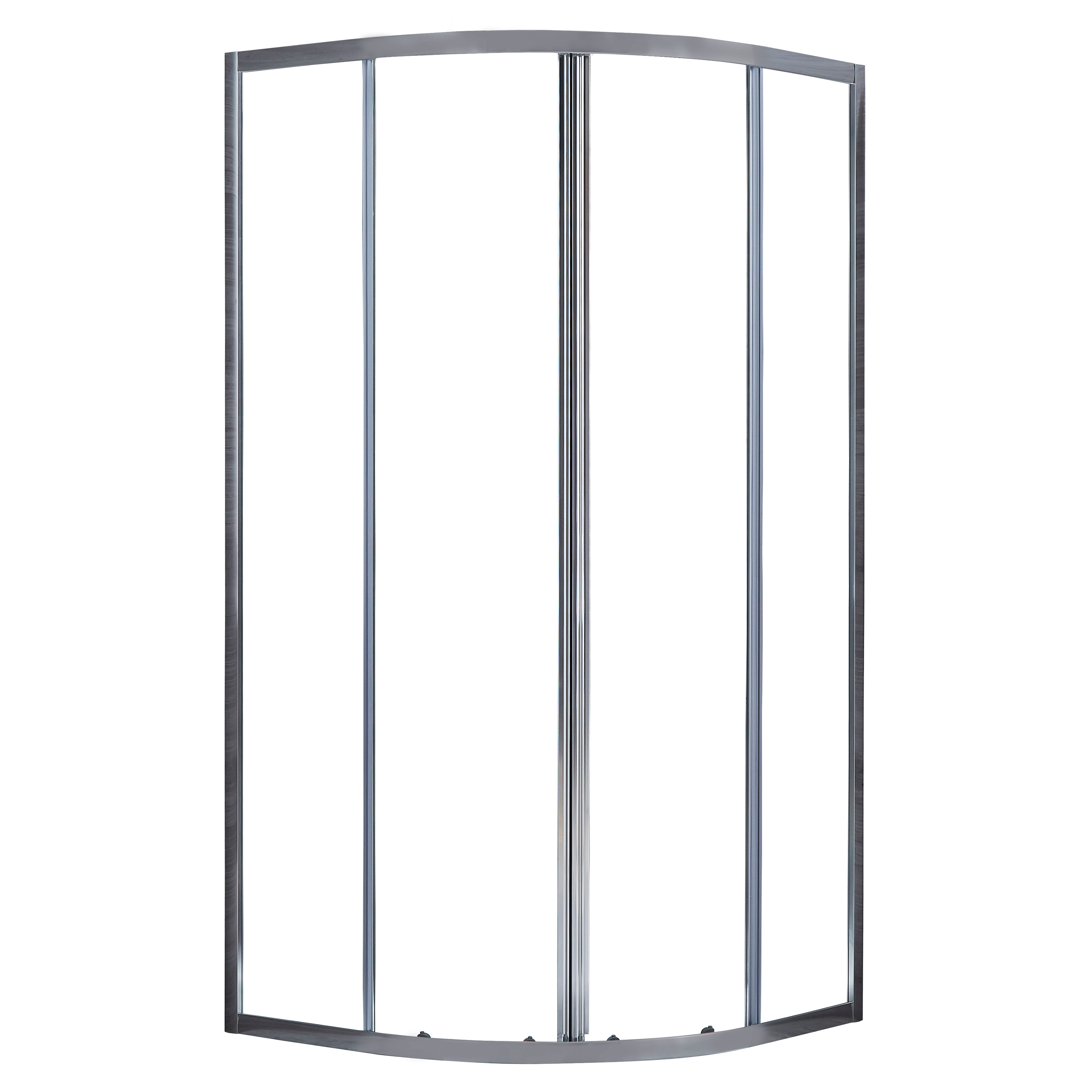 Box doccia angolare con porta scorrevole, vetro 4 mm, L 87.5-89 cm x L 87.5-89 cm, H 185 cm, cromo Essential - 2