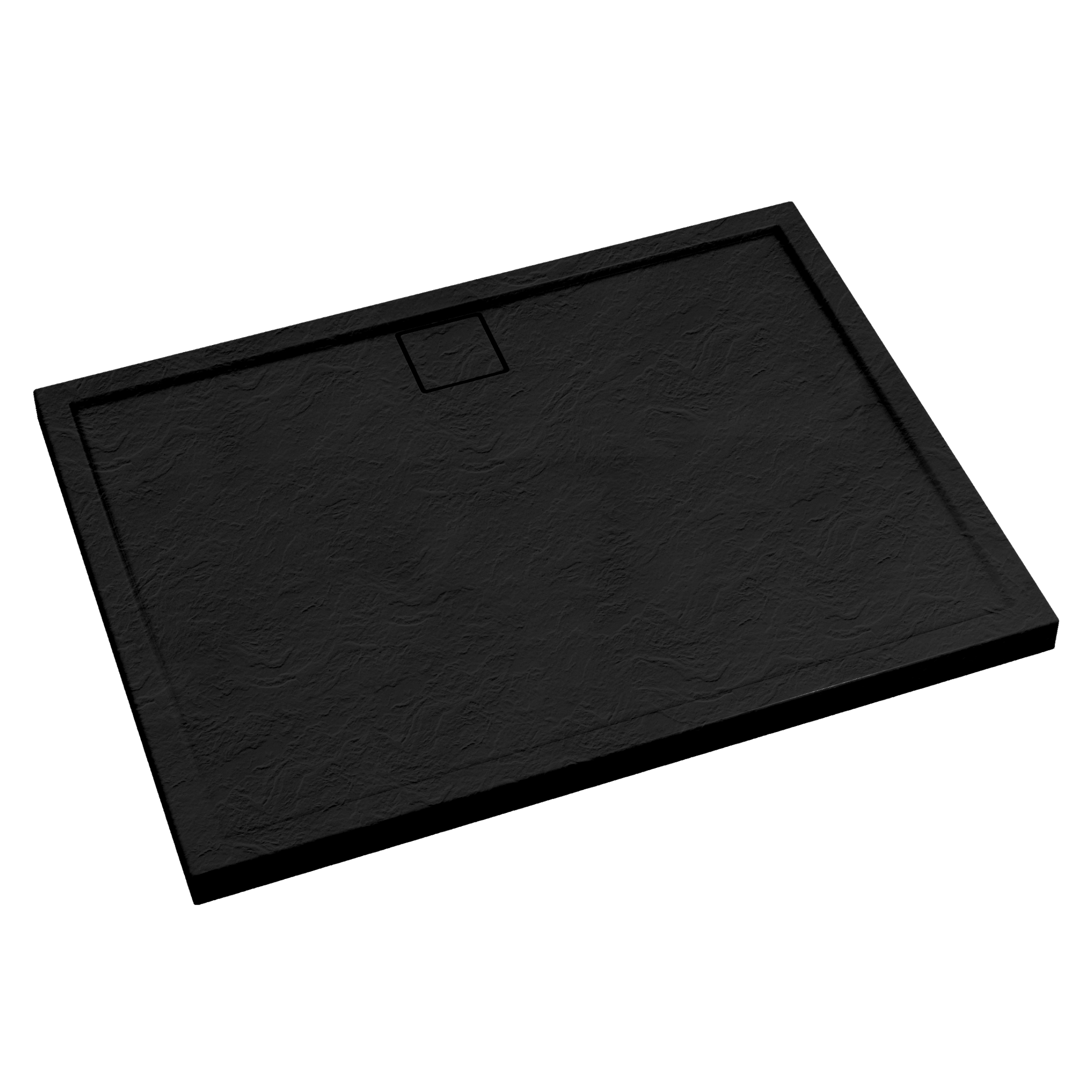 Brodzik prostokątny Schedpol Magnetic 80 × 140 x 5 cm czarny kamień - 4