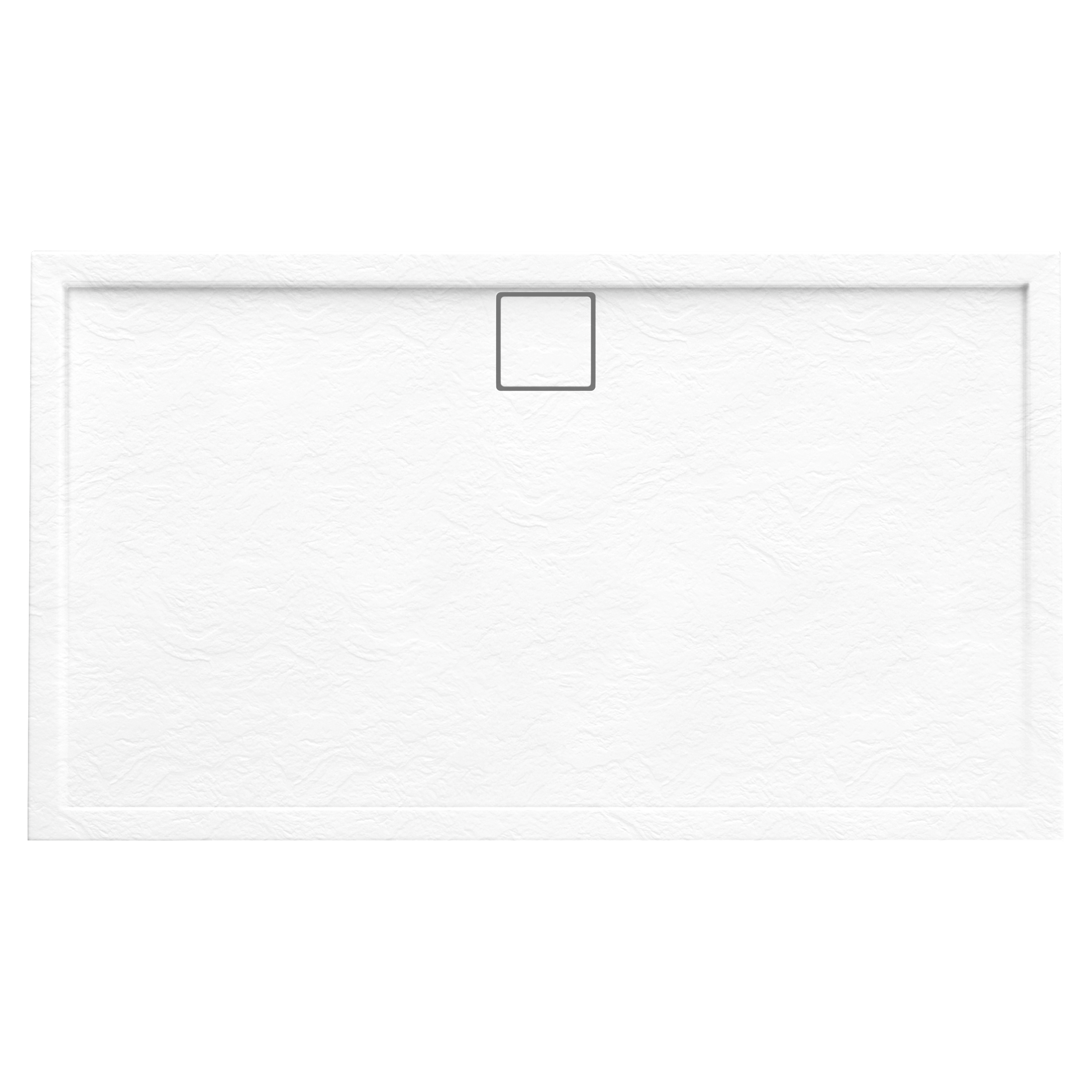 Brodzik prostokątny Schedpol Magnetic 90 × 140 x 5 cm biały kamień