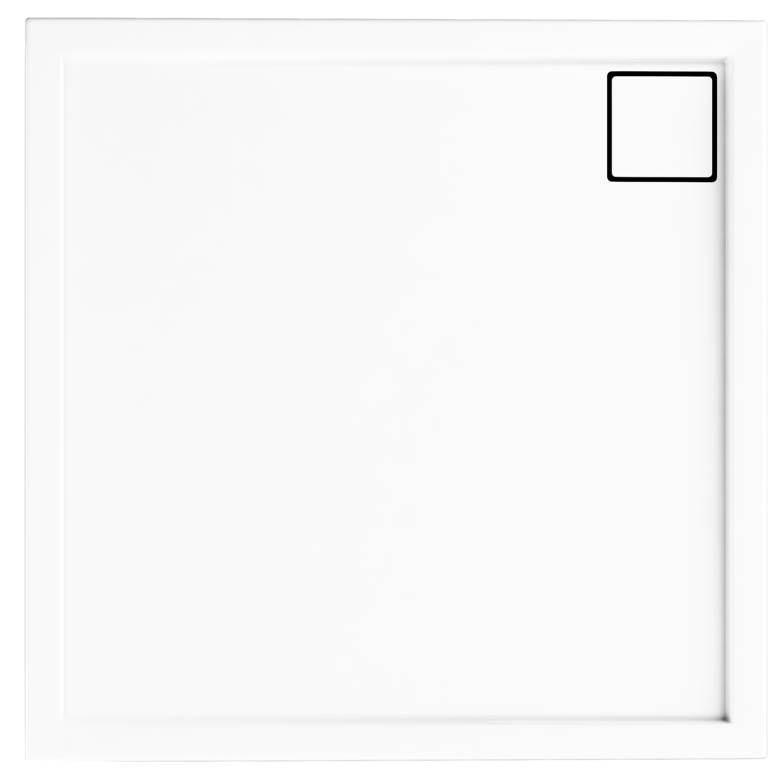 Brodzik kwadratowy Schedpol Magnetic 90 × 90 x 5 cm biały
