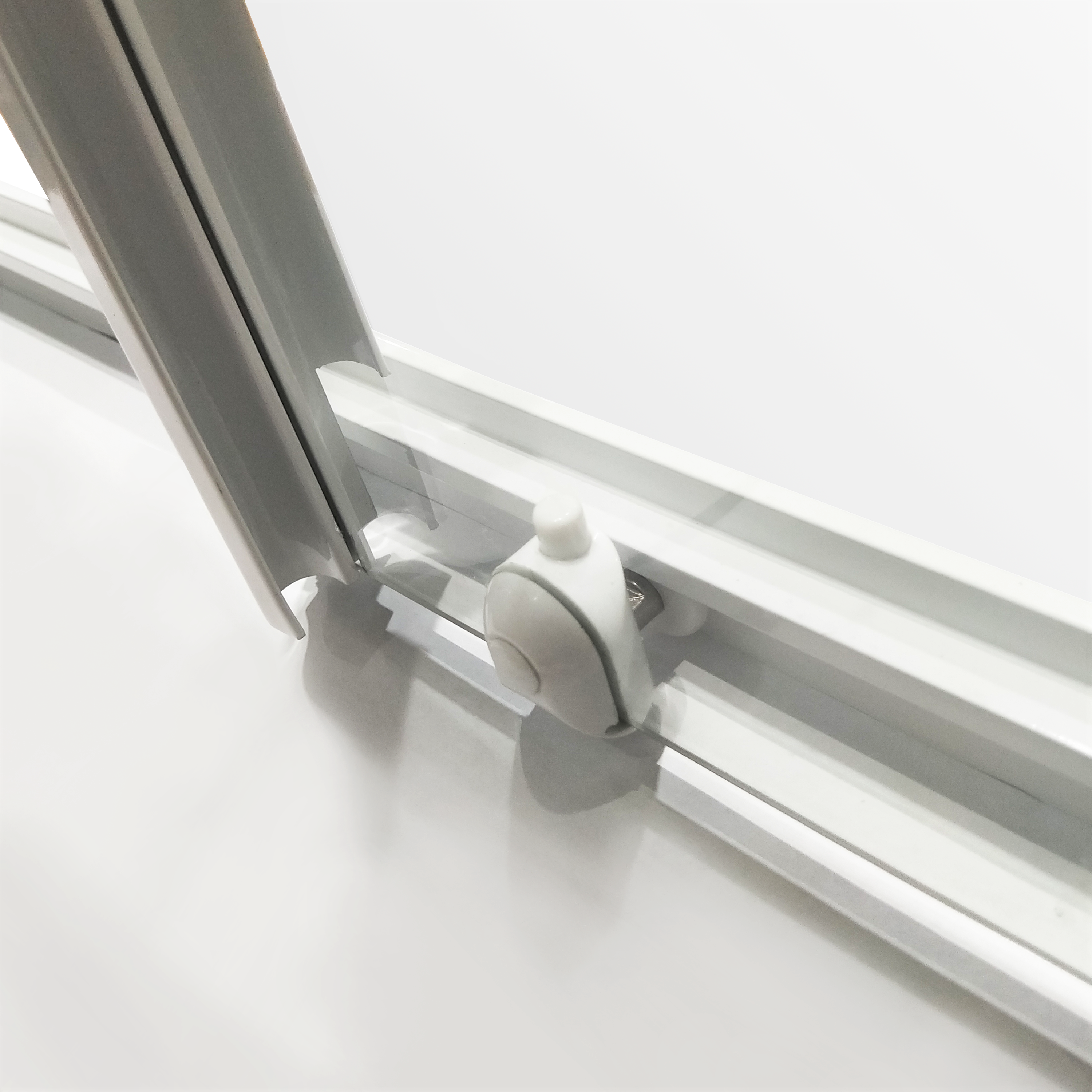 Box doccia angolare con porta scorrevole, vetro serigrafato 4 mm, L 67.5-79 cm x L 67.5-79 cm, H 185 cm, bianco Essential - 5