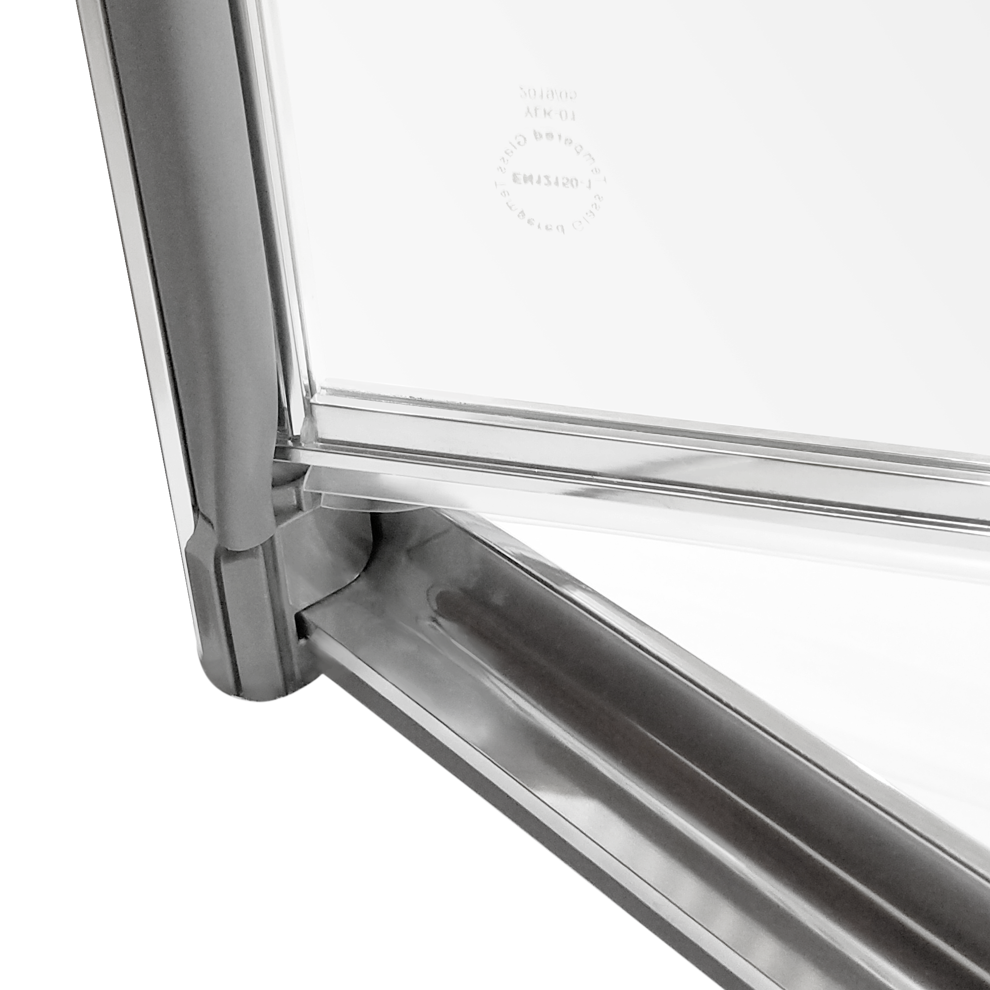 Porta doccia battente Essential L 77-80 cm x H 185 cm x SP 4 mm, profilo cromo - 7