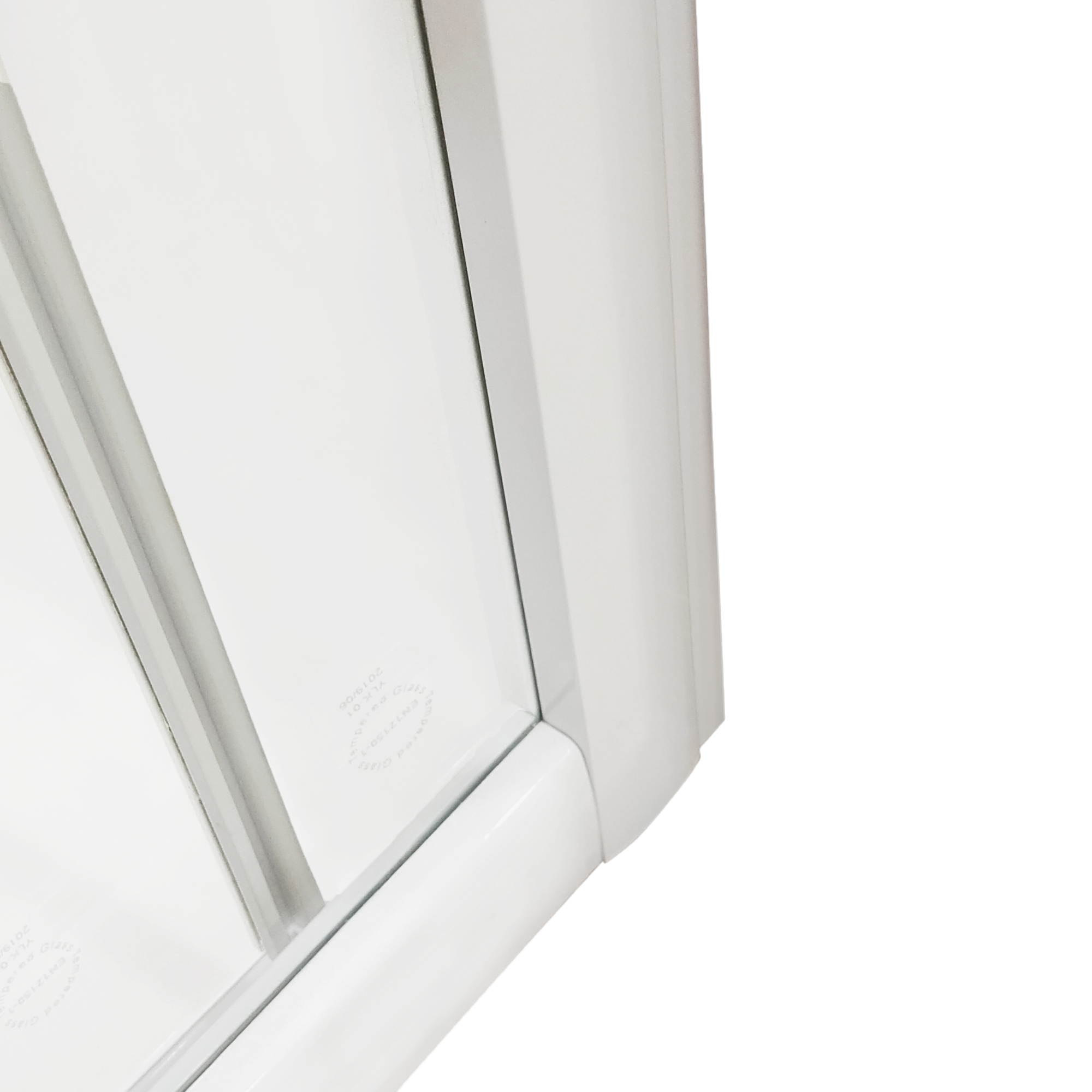 Porta doccia scorrevole Essential, L 117-120 cm x H 185 cm x SP 4 mm, profilo bianco, vetro serigrafato - 10