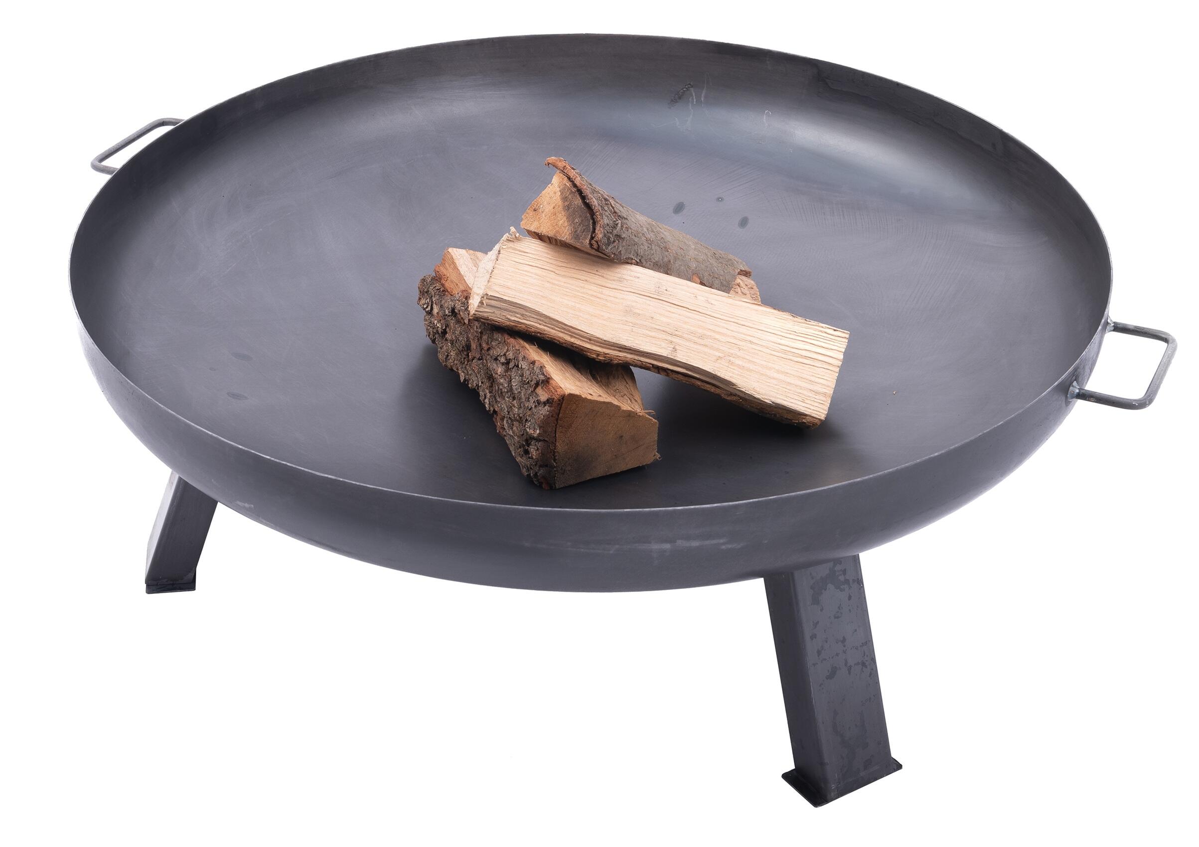 Braséro au bois REDFIRE Porvoo en acier gris, H.30 x Diam.80 cm - 3