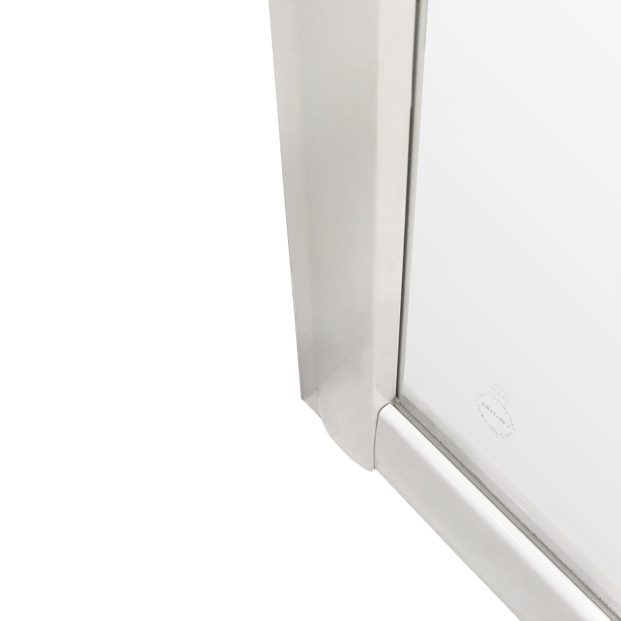 Box doccia angolare con porta scorrevole, vetro smerigliato 4 mm, L 77.5-79 cm x L 77.5-79 cm, H 185 cm, bianco Essential - 5