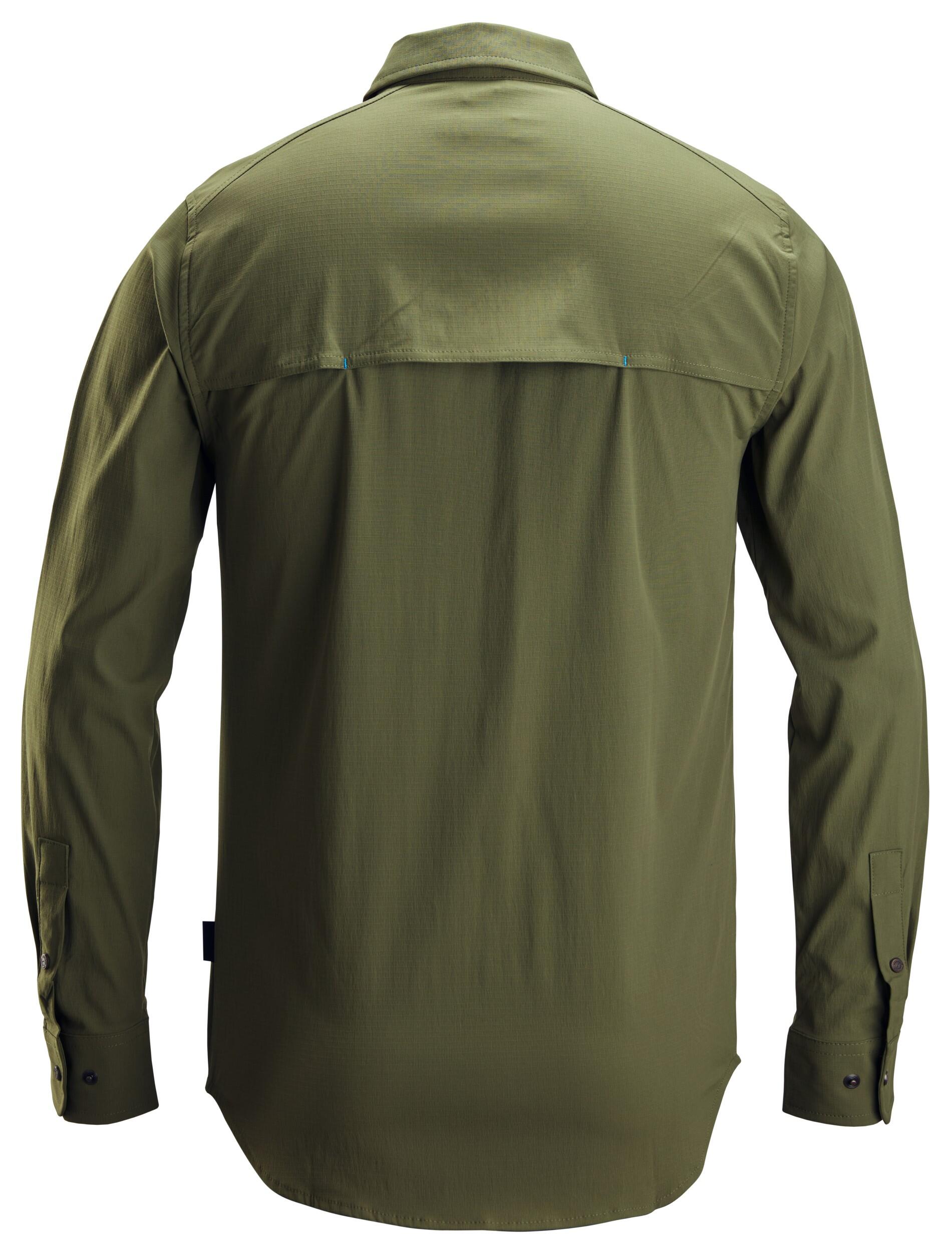 Camisa unisex snickers litework - verde caqui - talla 64