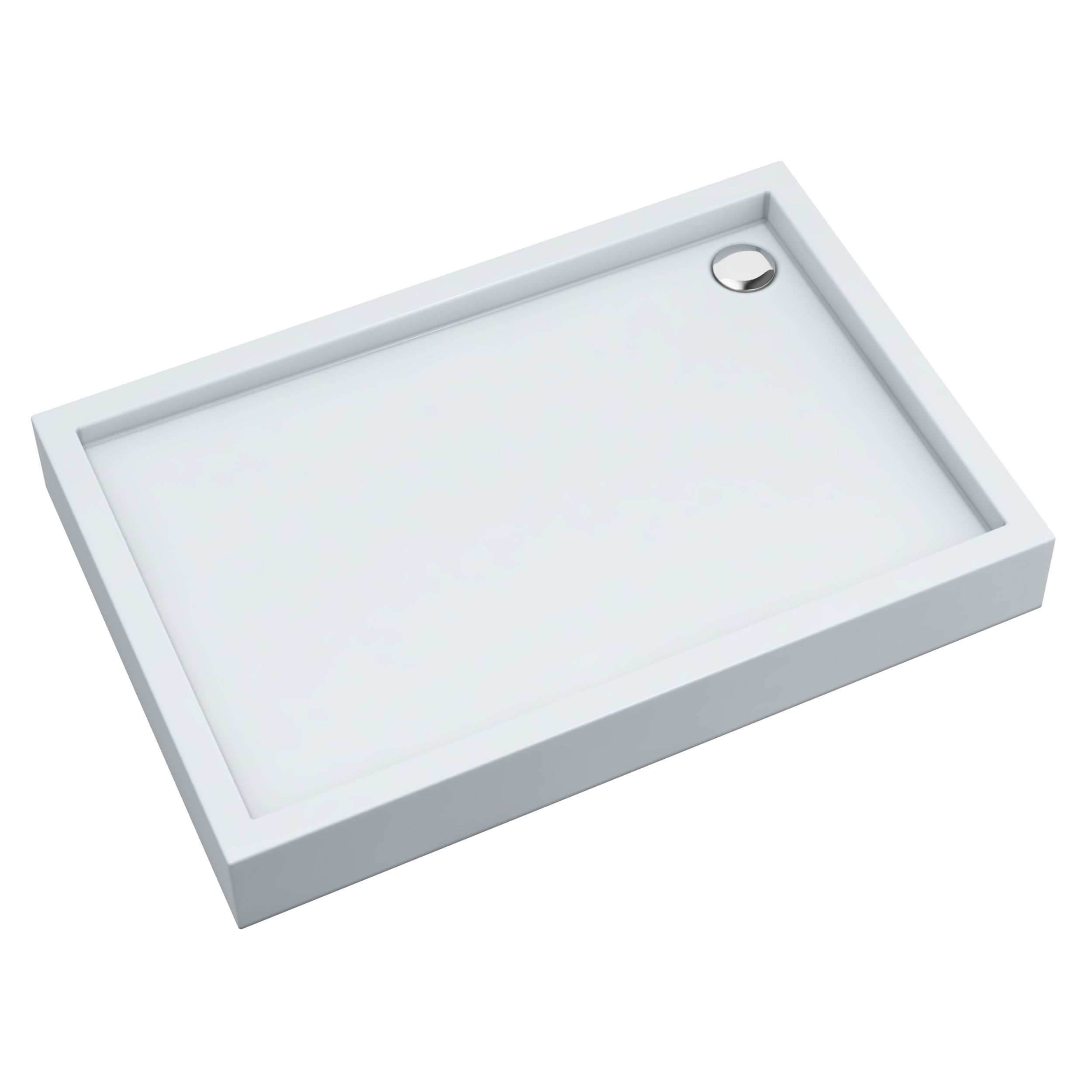 Brodzik prostokątny Schedpol Sinergid 120 × 90 x 16 cm biały gładki