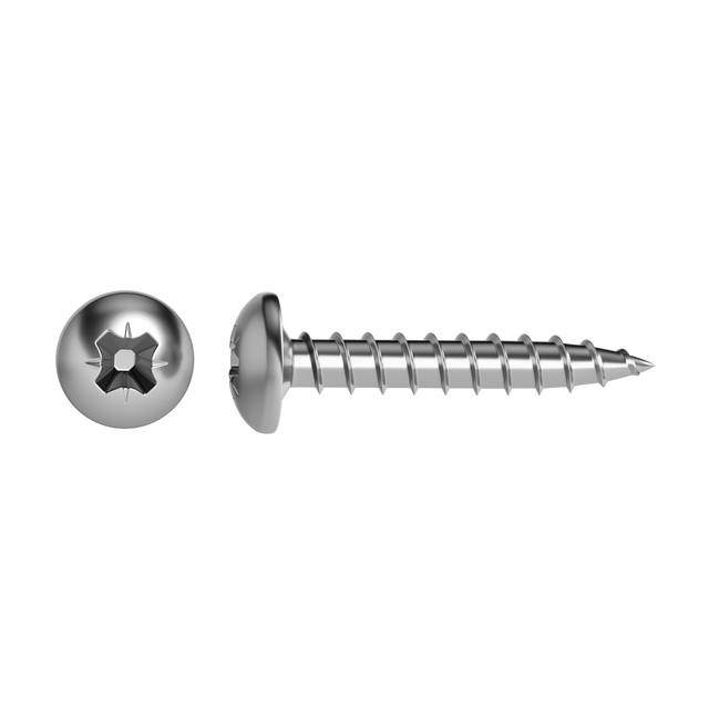 Vite STANDERS testa tonda PZ2 in acciaio zincato Ø4XL16 mm, 35 pezzi